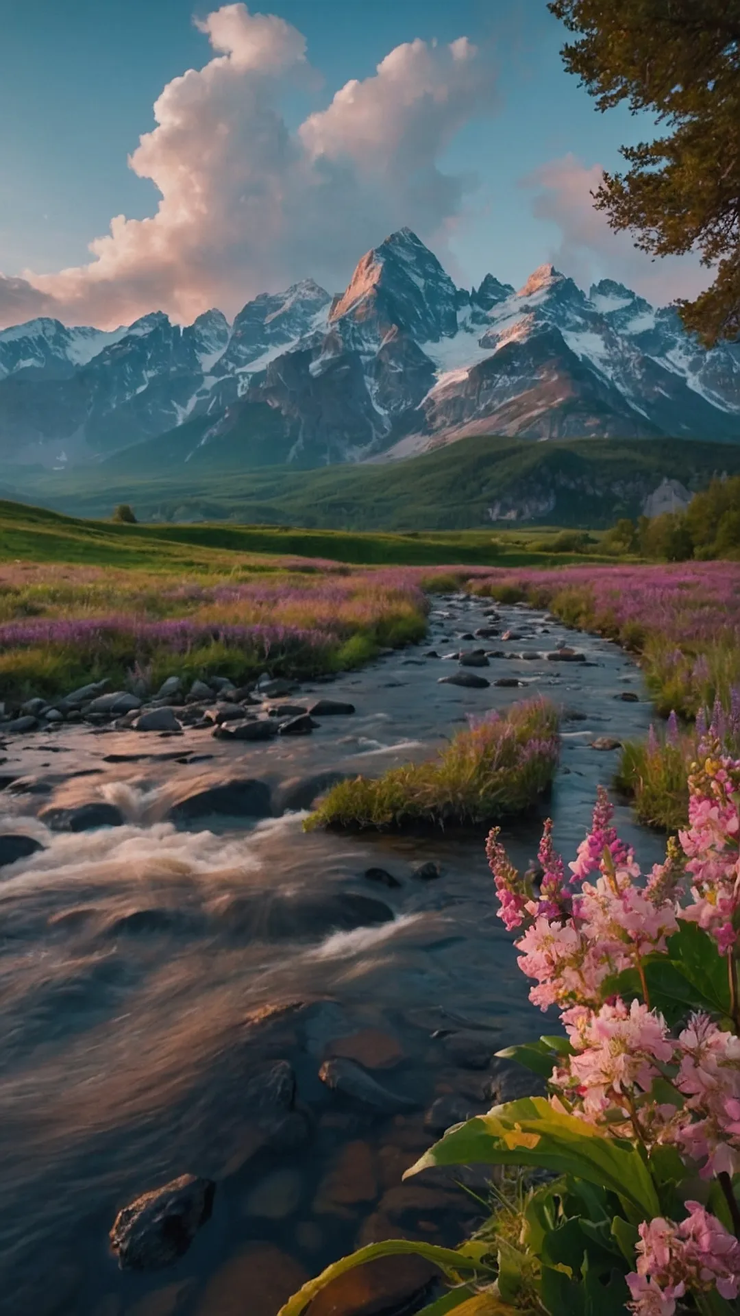 Mountain Stream Serenity: