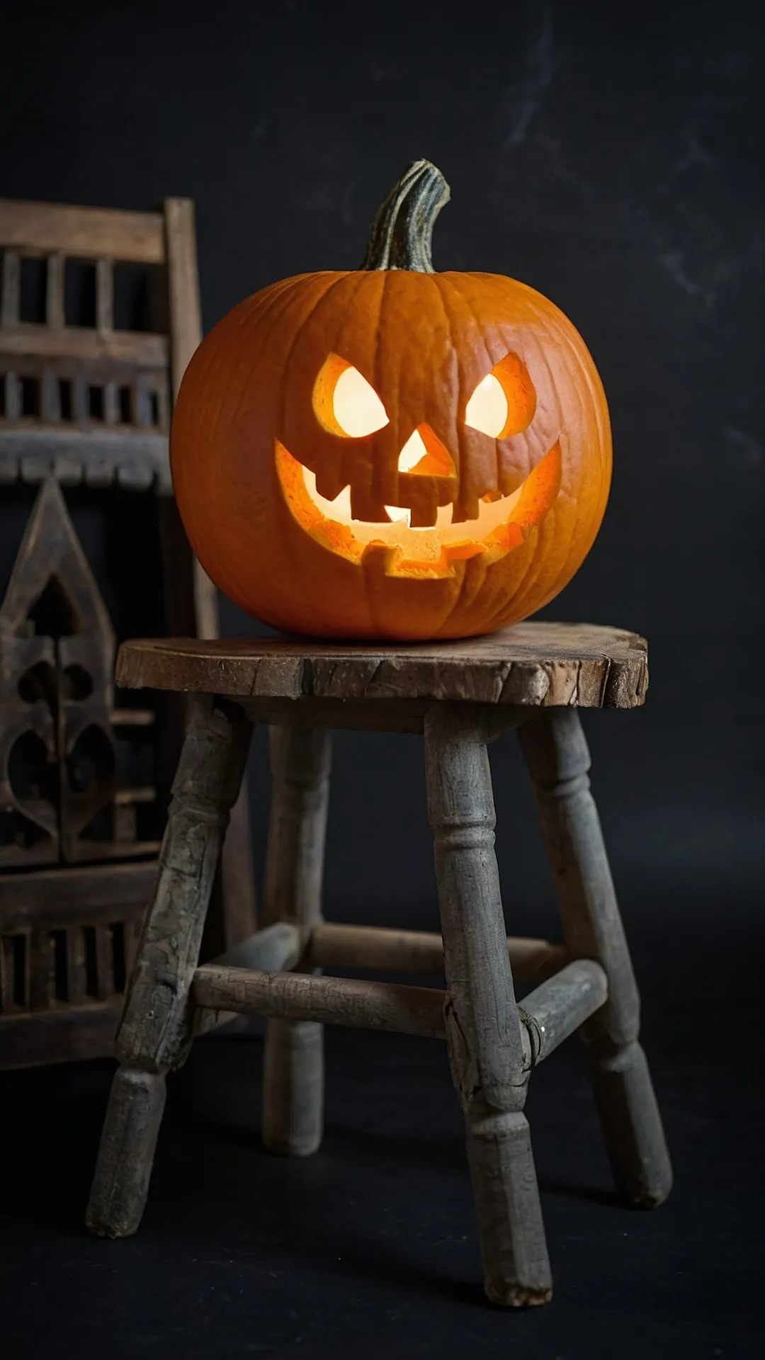 Perched Pumpkin: