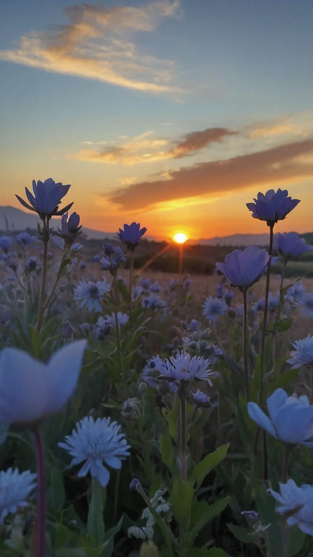 Floral Sunset Serenity