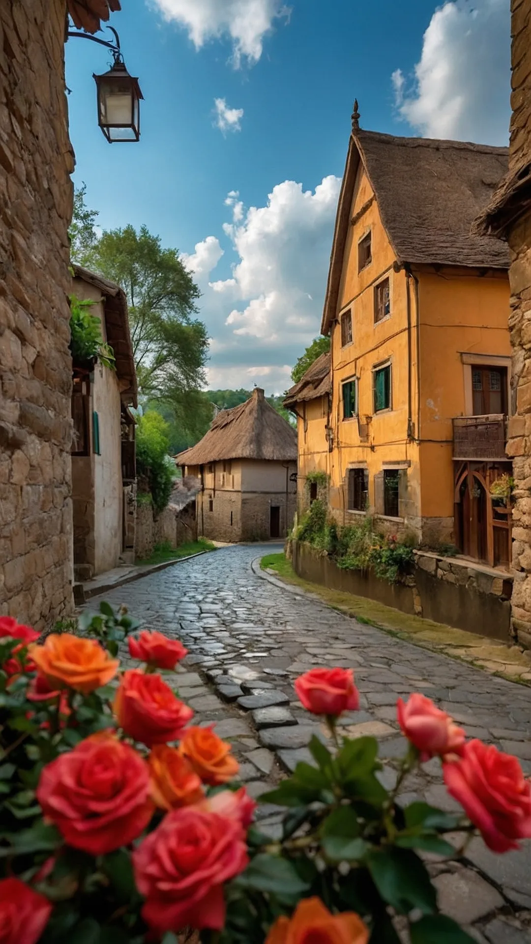 *   Gabled Gateway