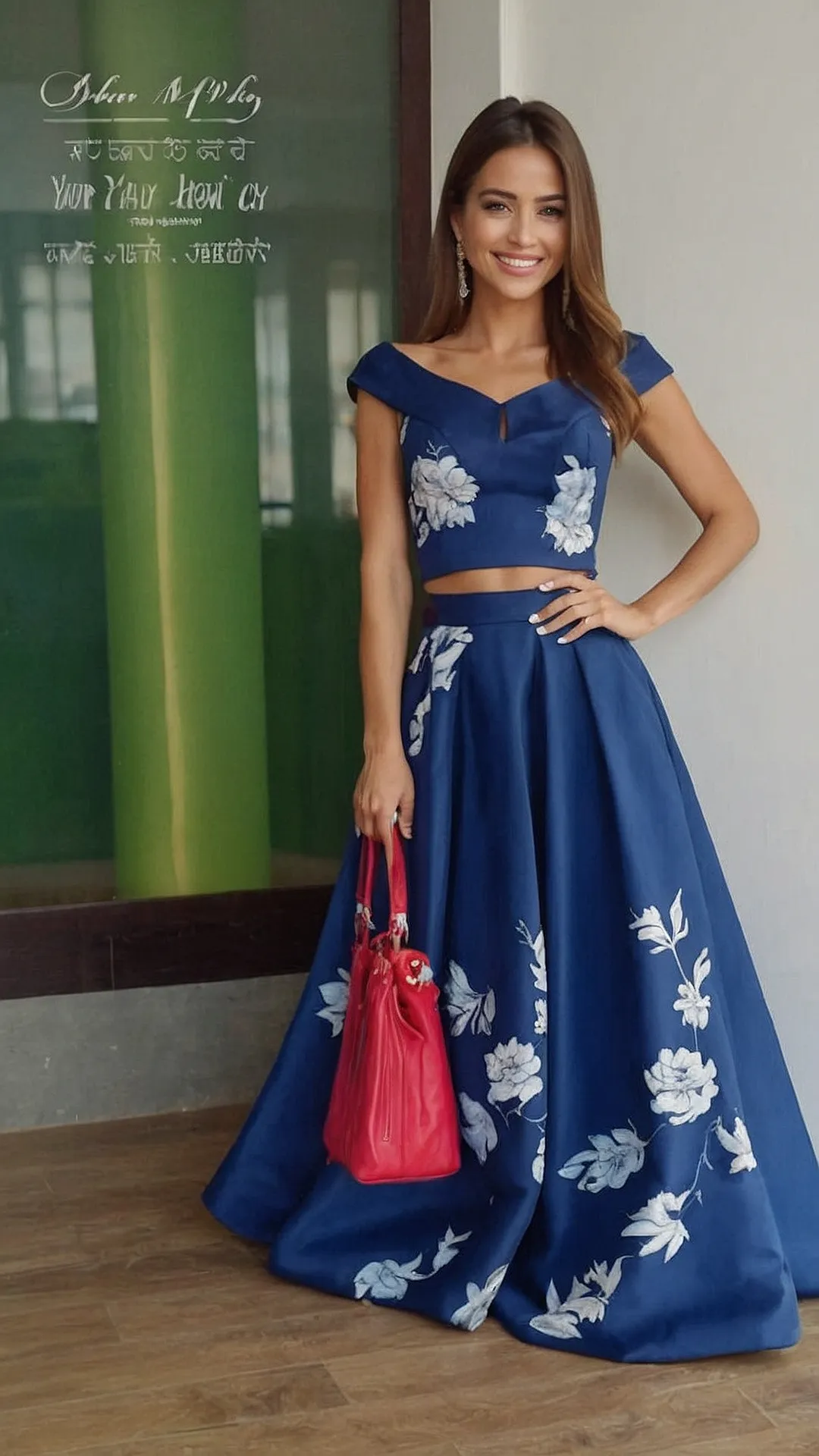 Blue Floral Frock: Ready to Bloom!