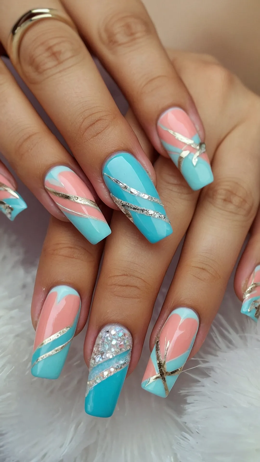 Beach Glass Nails