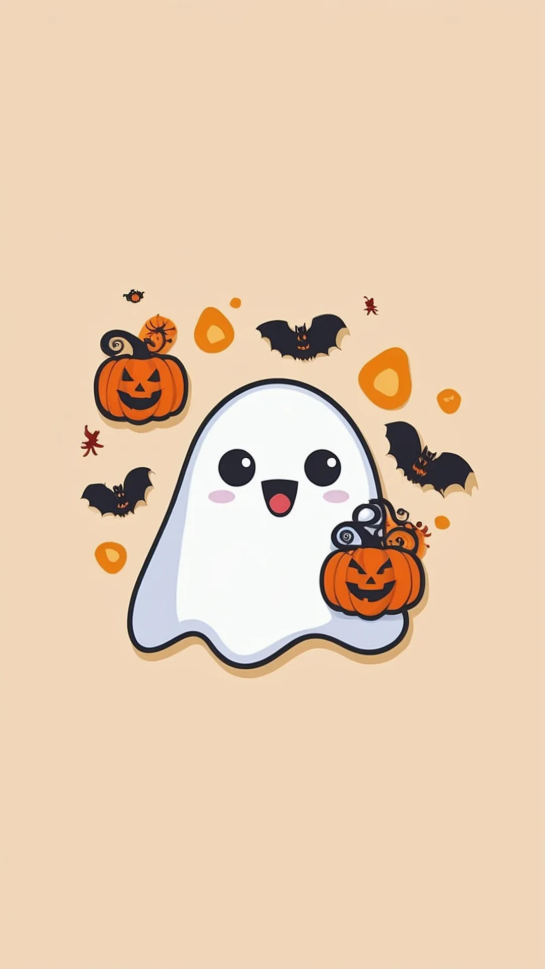 Boo-tiful Ghostly Wallpaper