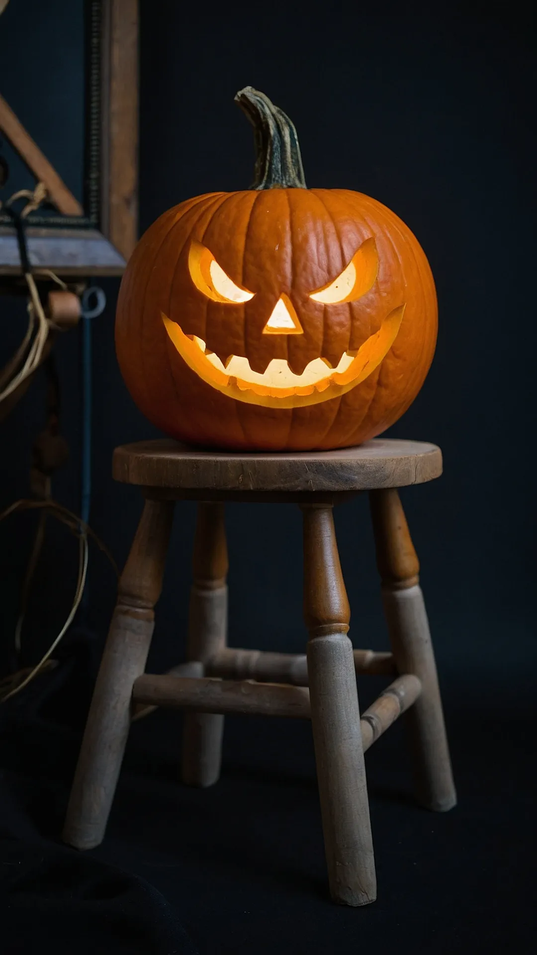 Perched Pumpkin: