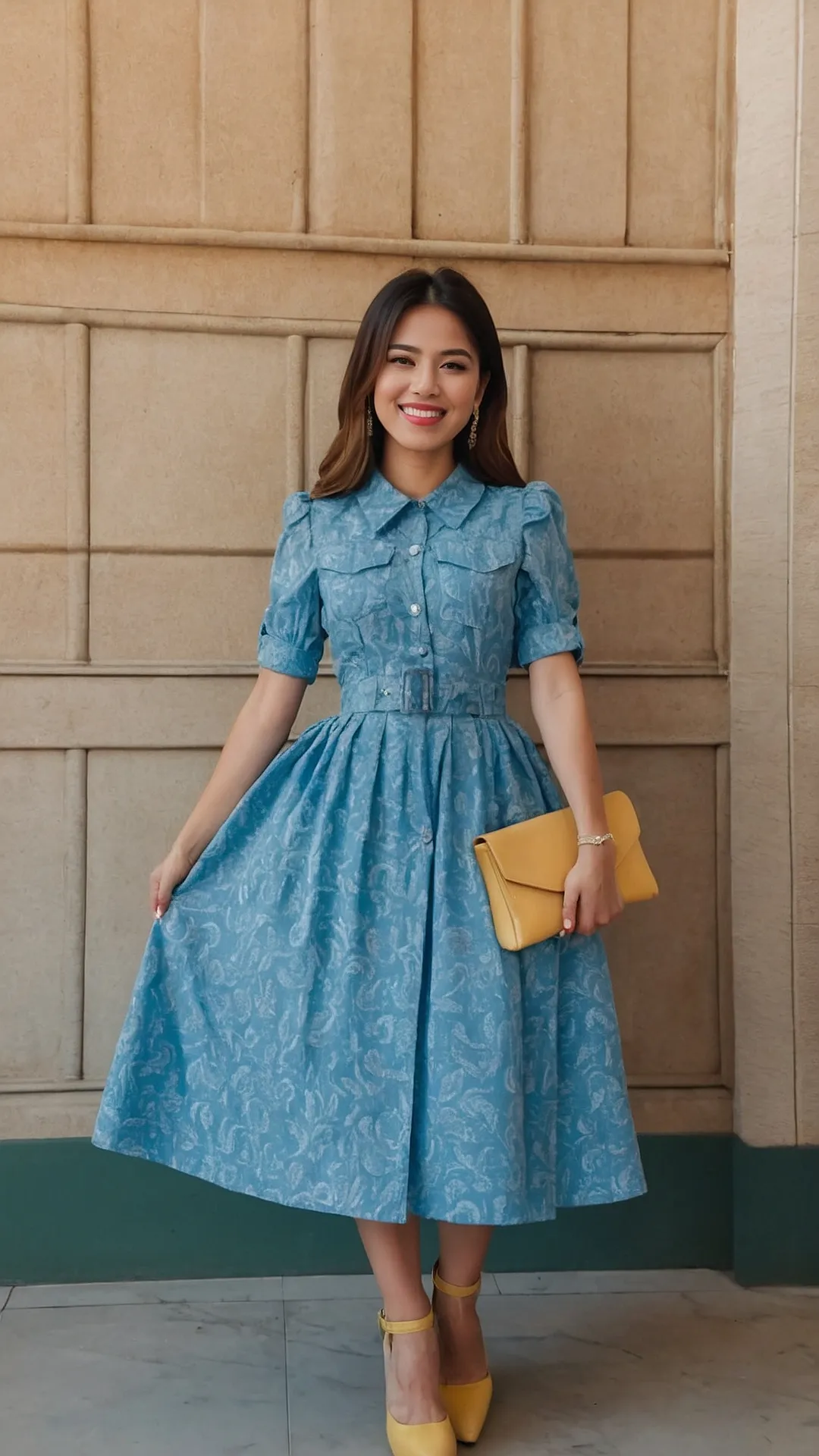 Blue Floral Frock:  A Dress That's Got It Going On!