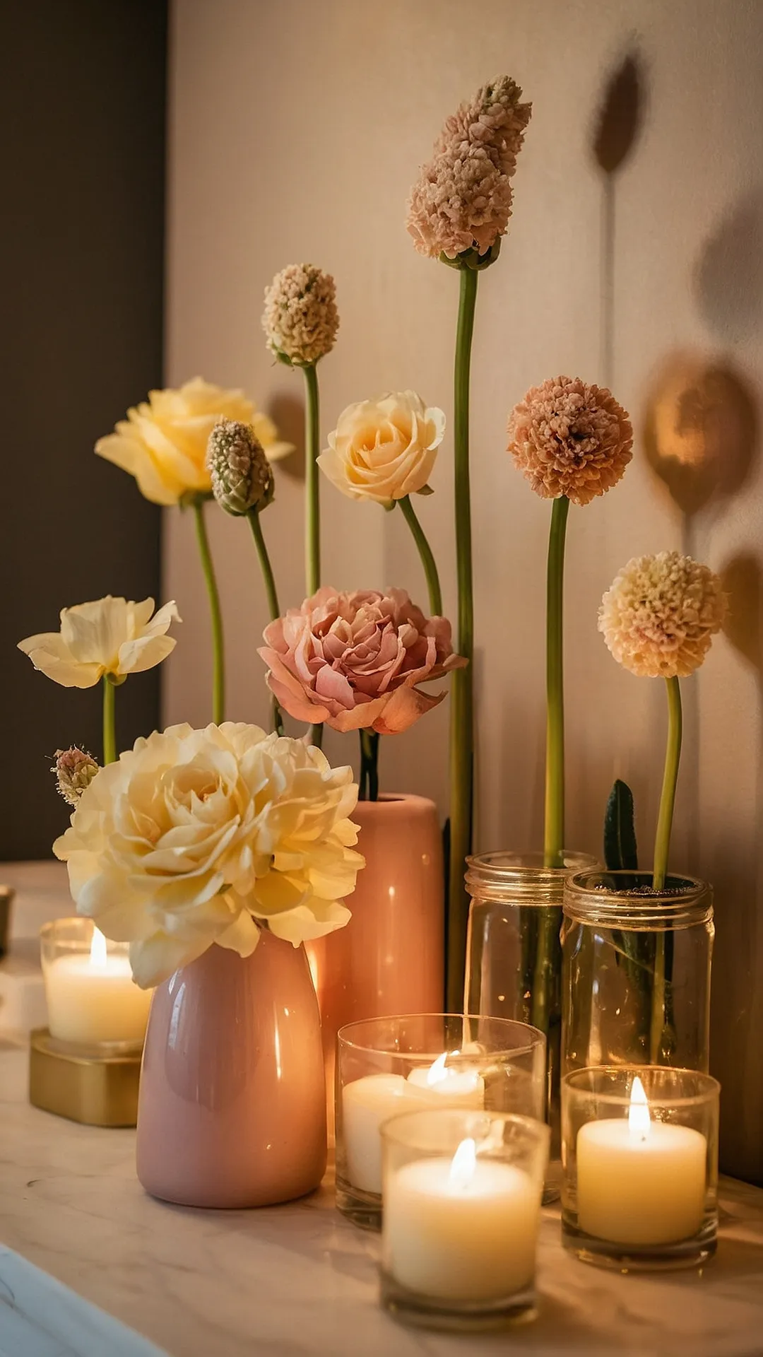 <p>That's one seriously stylish plant!  Imagine walking into your house and being greeted by a huge bunch of cheerful yellow flowers – it’s like having a mini-sunshine party in your entryway. This isn't just any vase; it's a statement piece that screams 