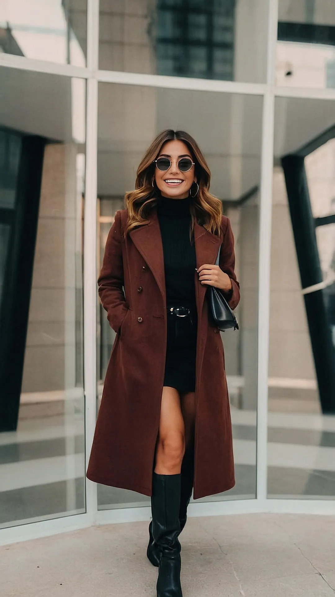 Fall Fashion Goals: Rocking the Burgundy Coat!