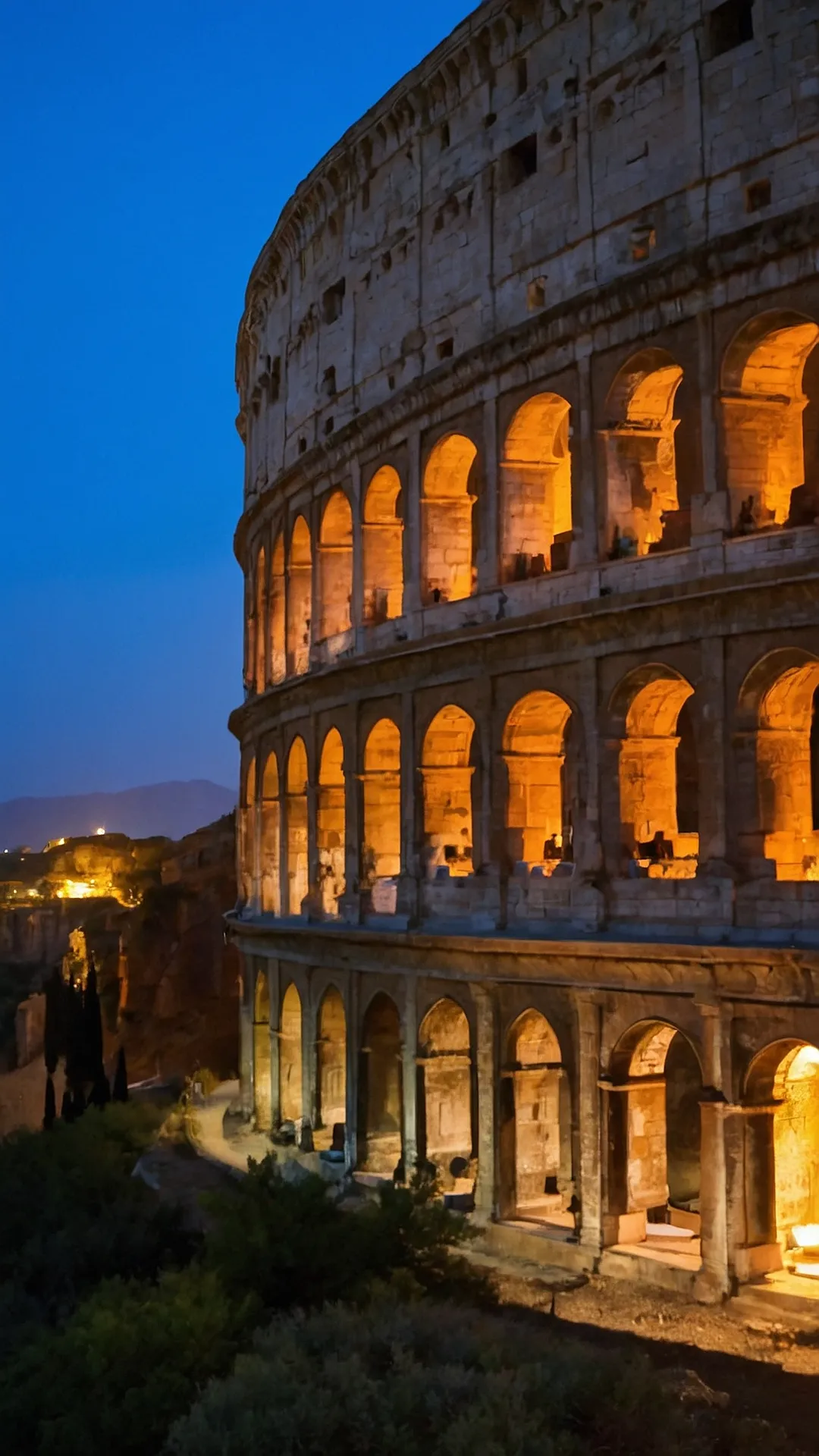 Colosseum at Night:  A Roman Glow-Up