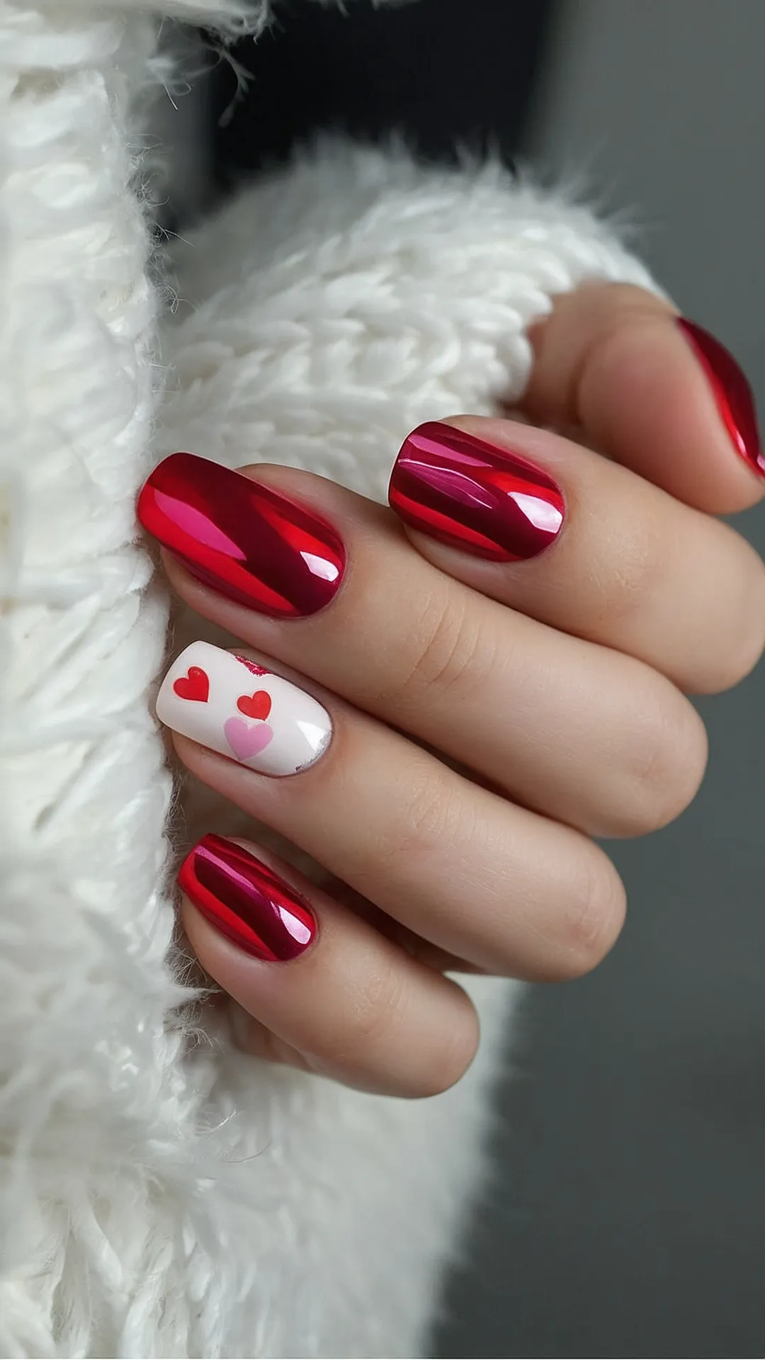 Velvet Valentine Nails