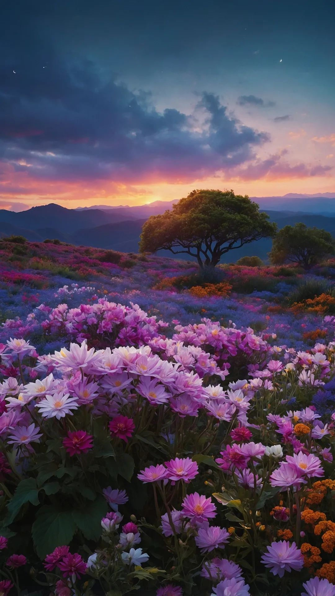 Screen Flower Burst
