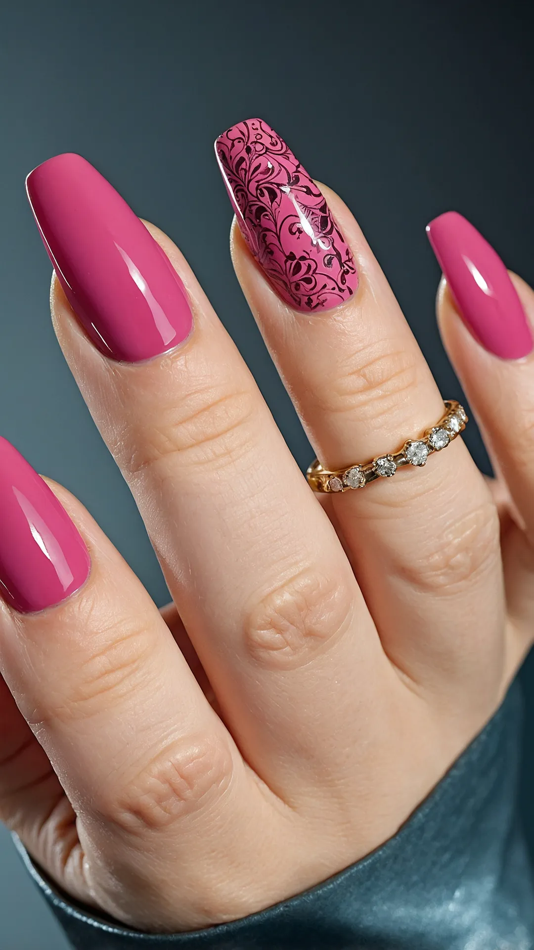 Pink Aura Manicure