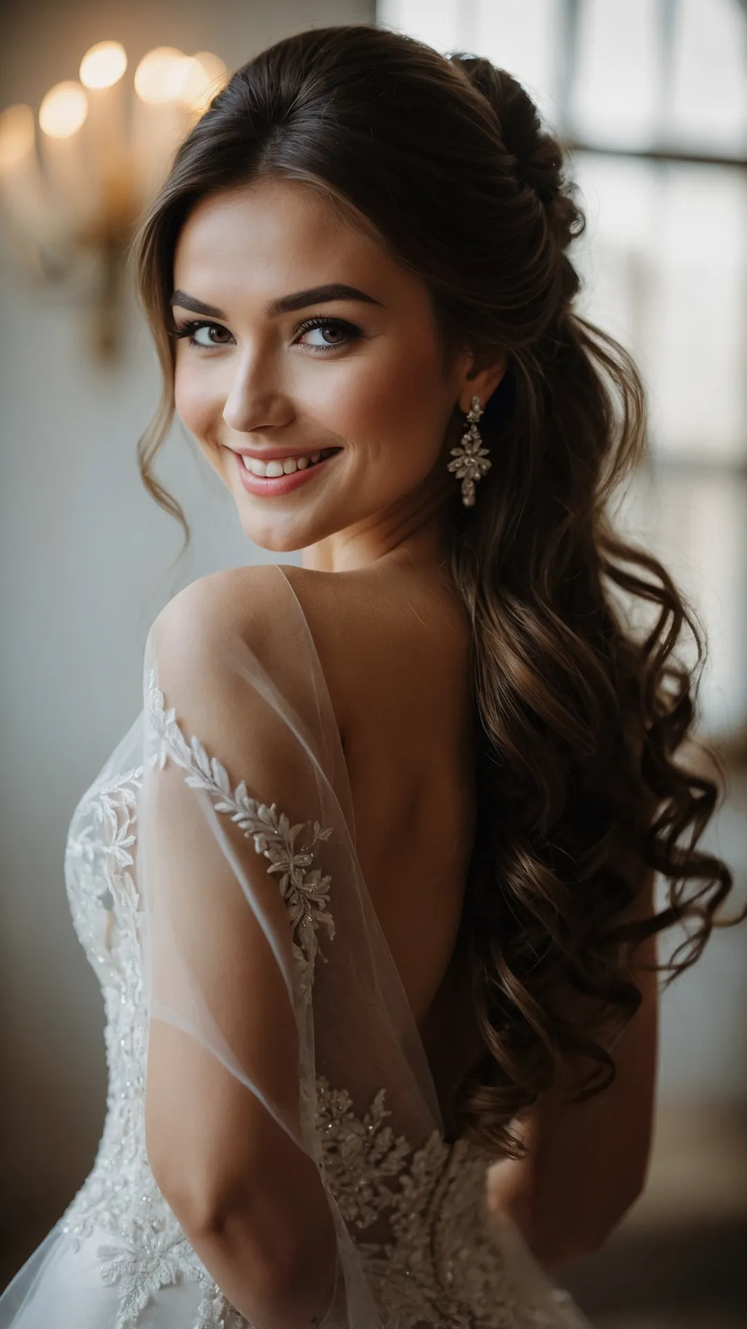 Wedding Hair Wins for Dark Tresses