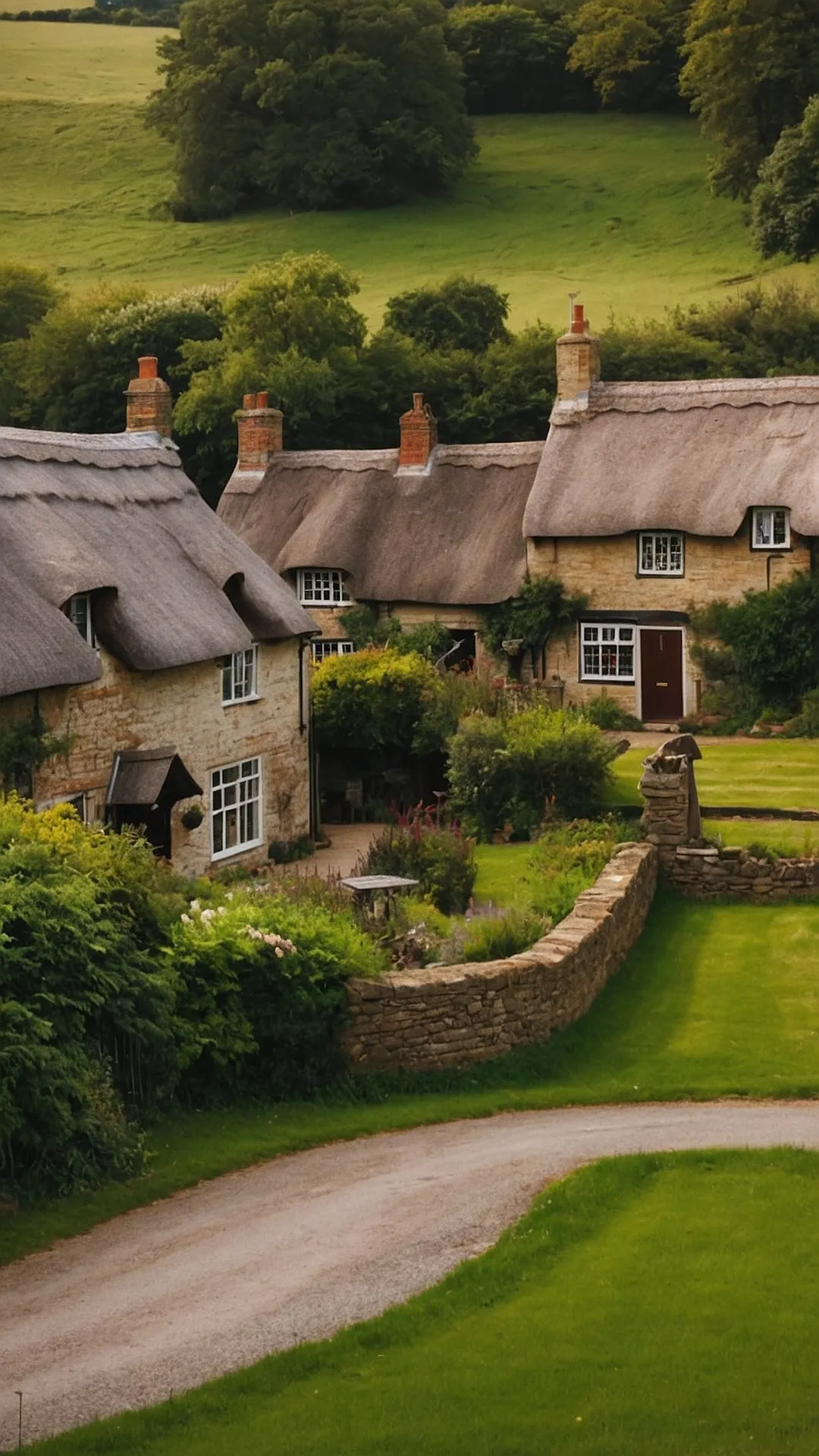 Thatched Roof Dreams: A Glimpse of English Village Life: