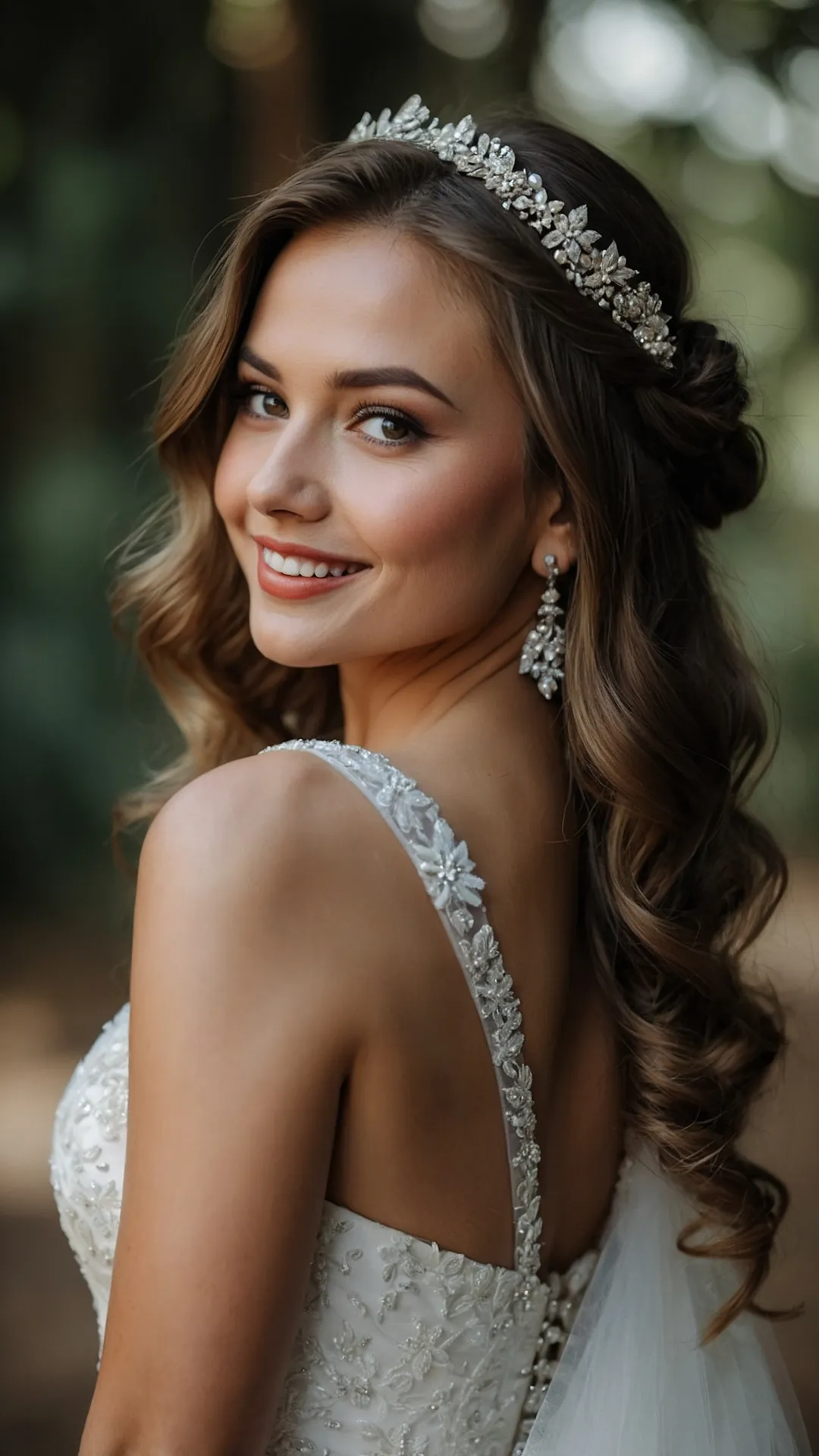 Shimmering Bridal Waves