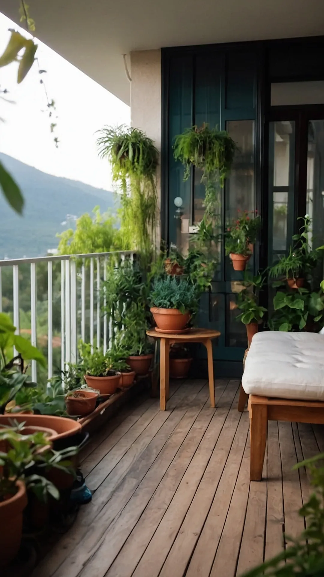 Balcony Oasis: Where Plants Thrive and Chill Vibes Reign