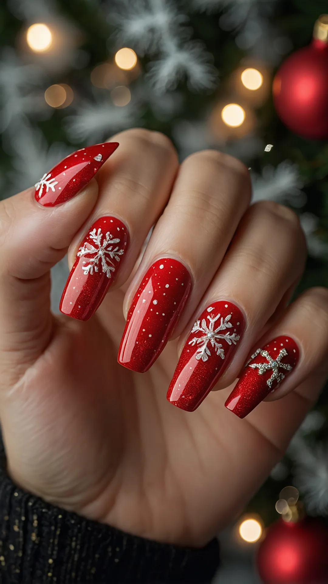 Jingle Bell Mani