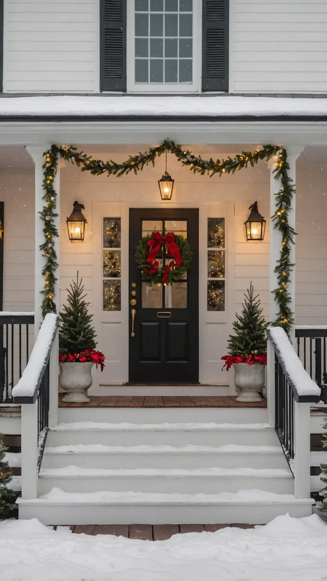 Porch Decked: Holly & Snow