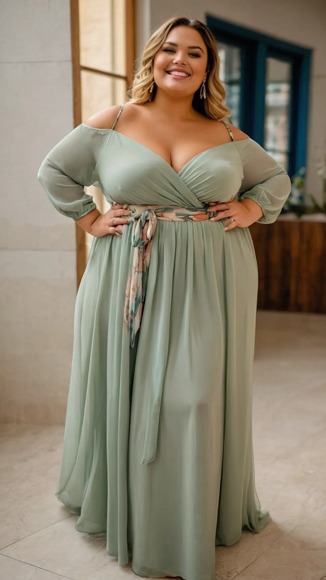Curvy Confidence: Maxi Dress Magic