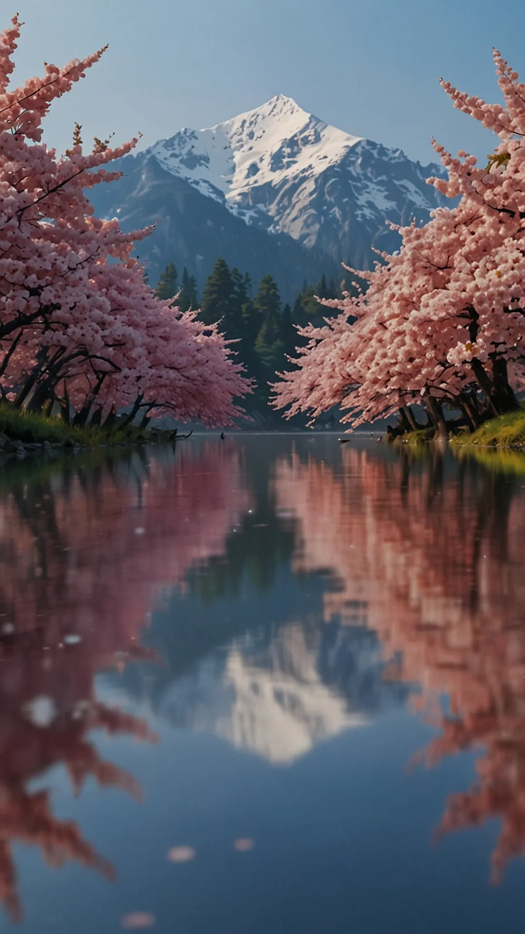 Blossom Moonlit Path