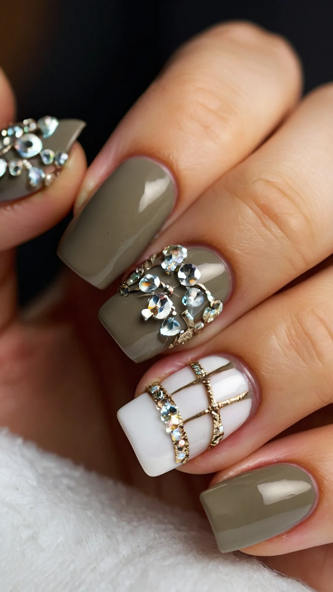 Gilded Bloom Nails