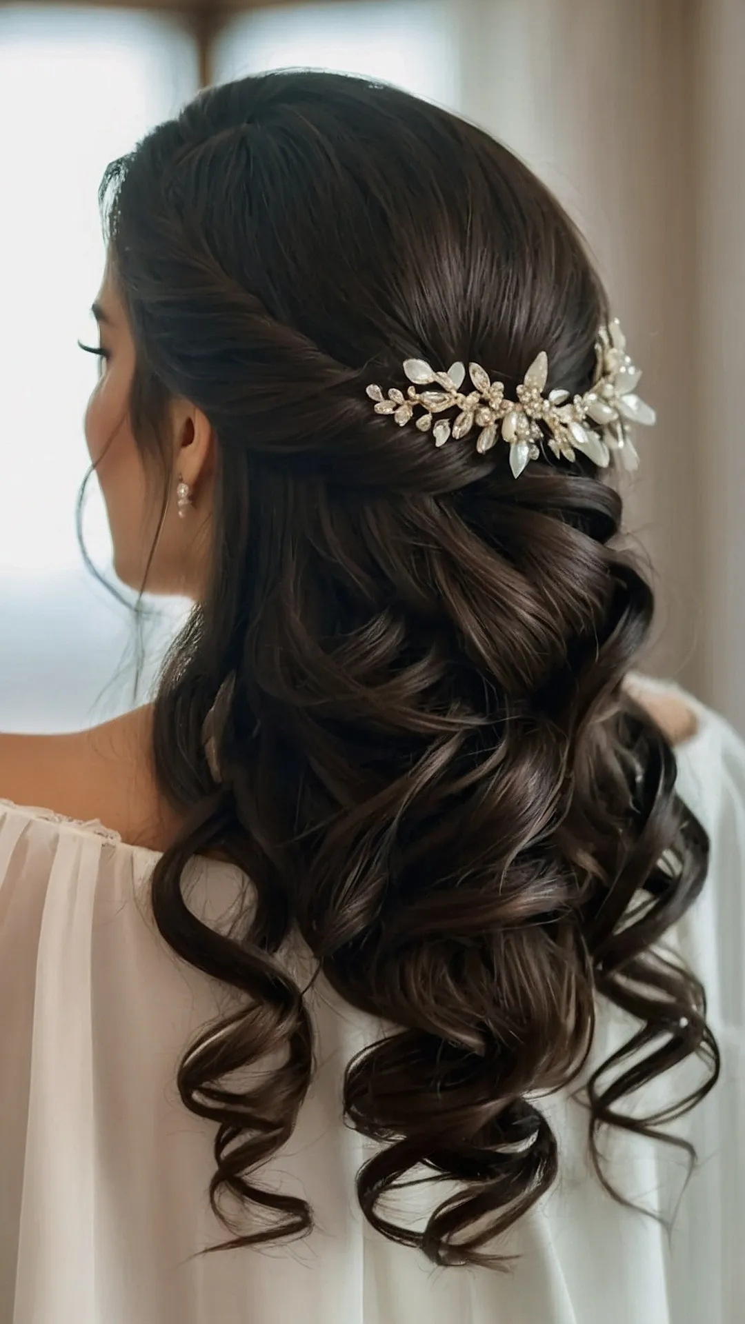 Effortless Bridal Half-Up