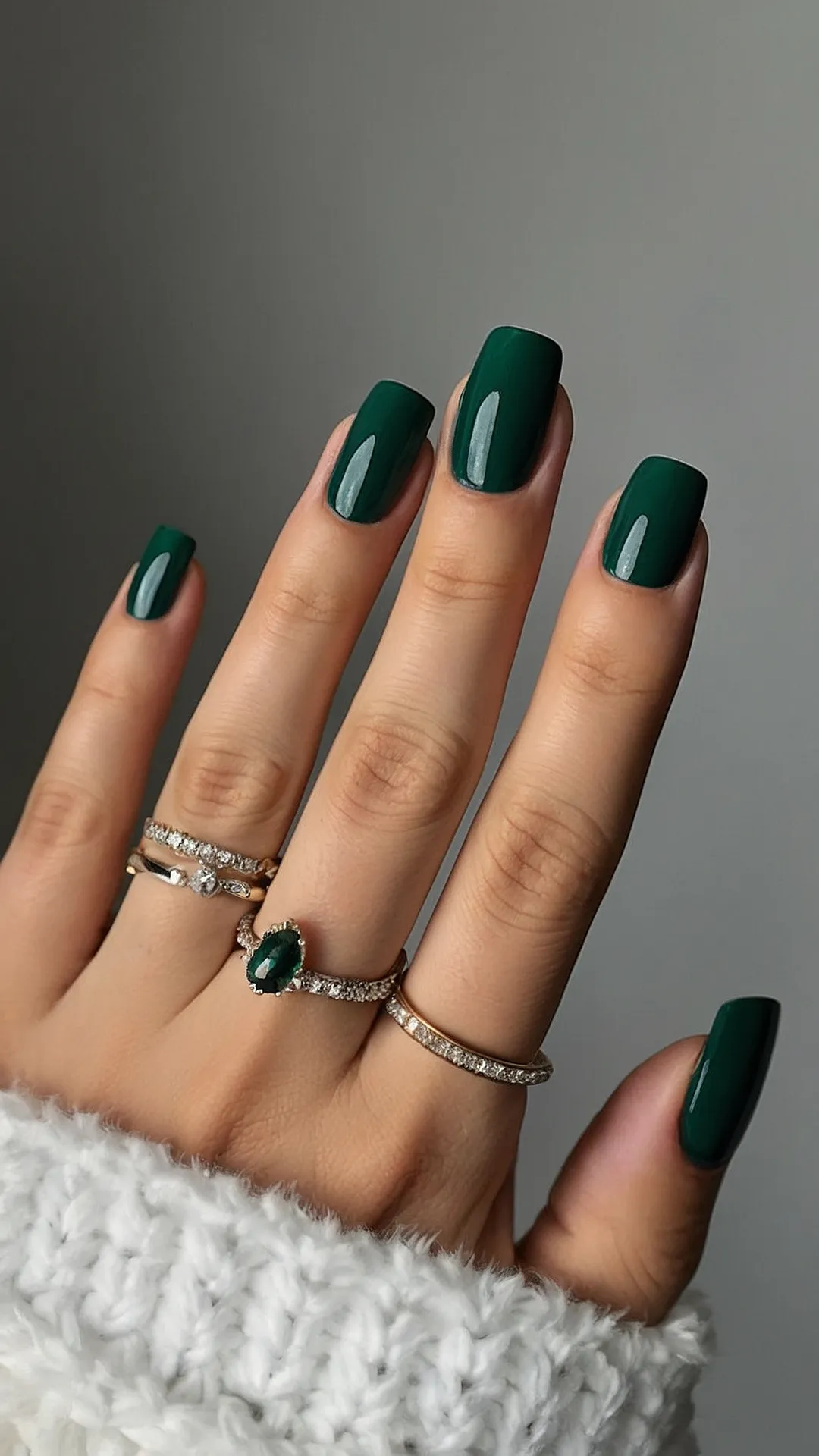 Emerald Nail Art