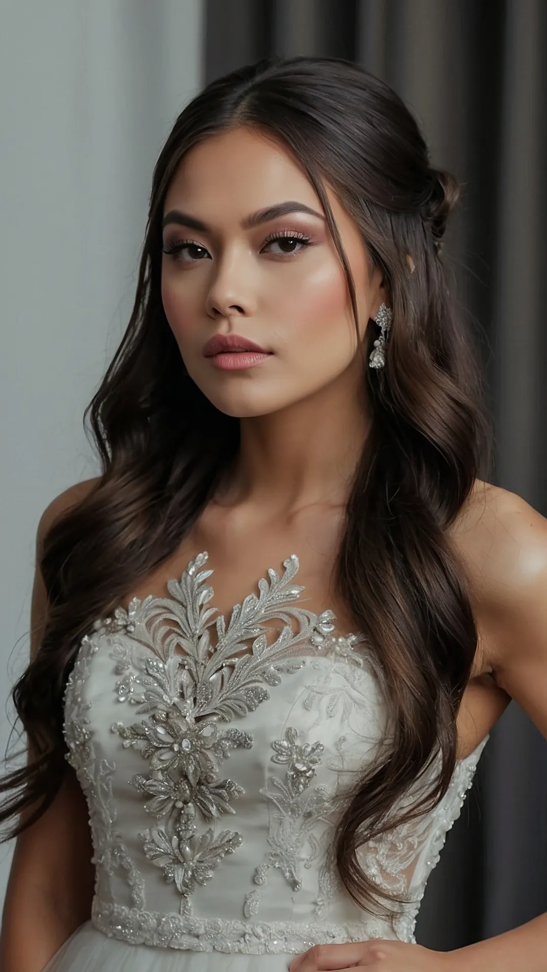 Bridal Half-Up Elegance