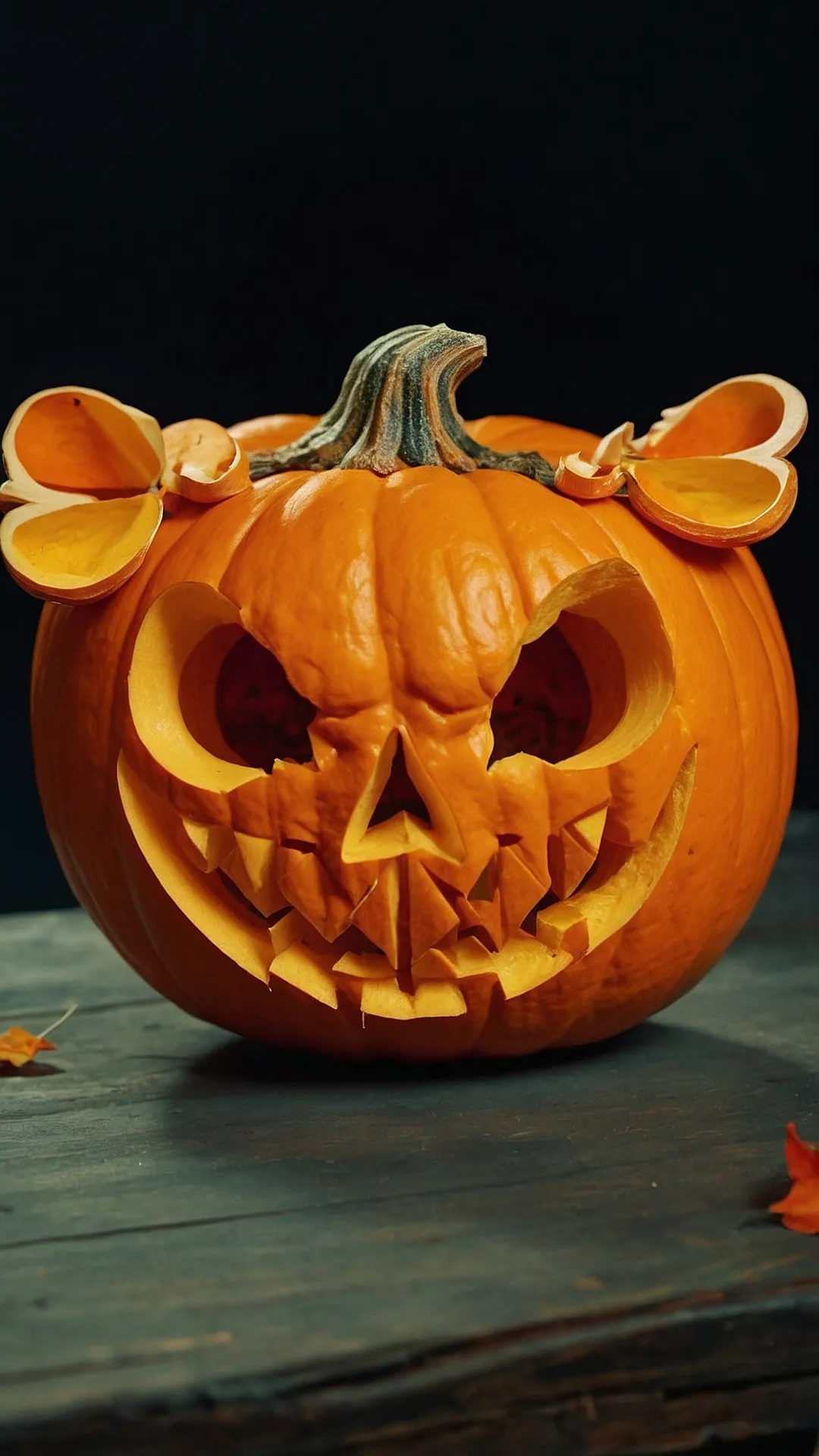 Batty Jack-o'-Lantern: