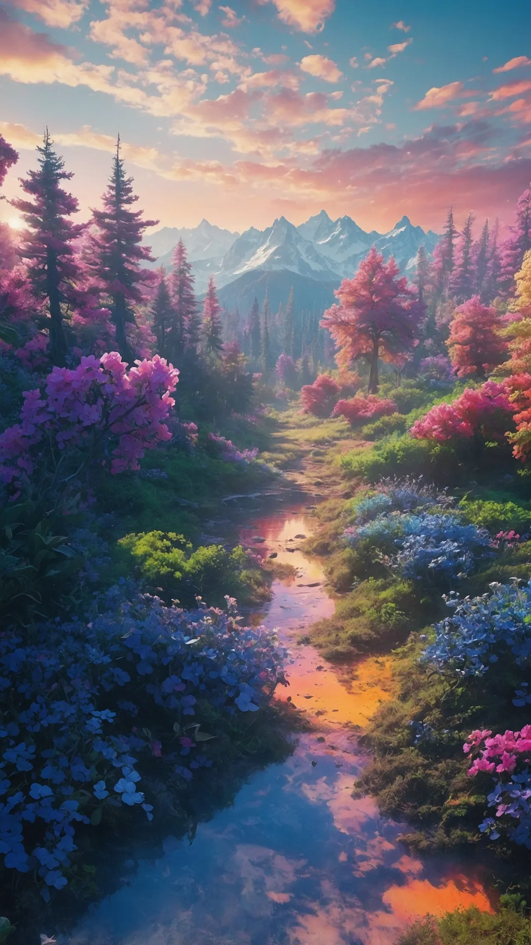 Pastel Peak Serenity