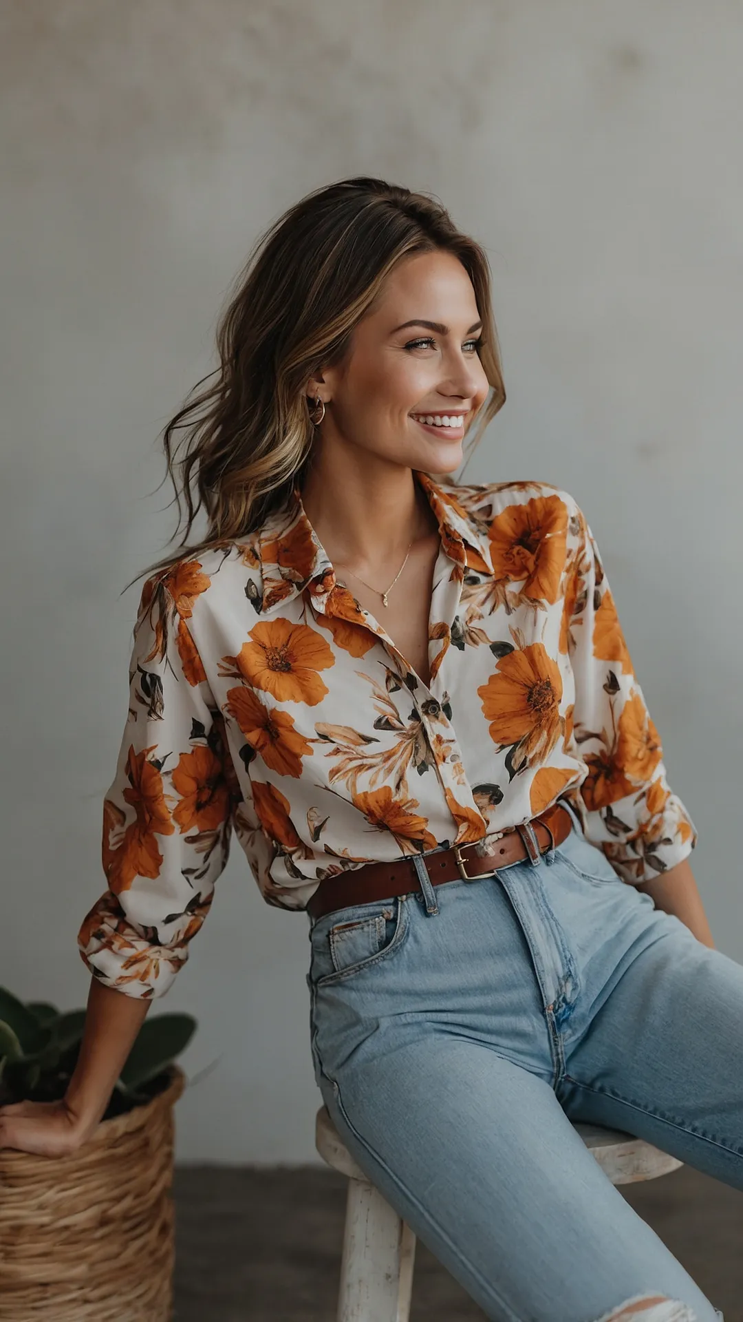 Flourishing in a Shirt Outfit