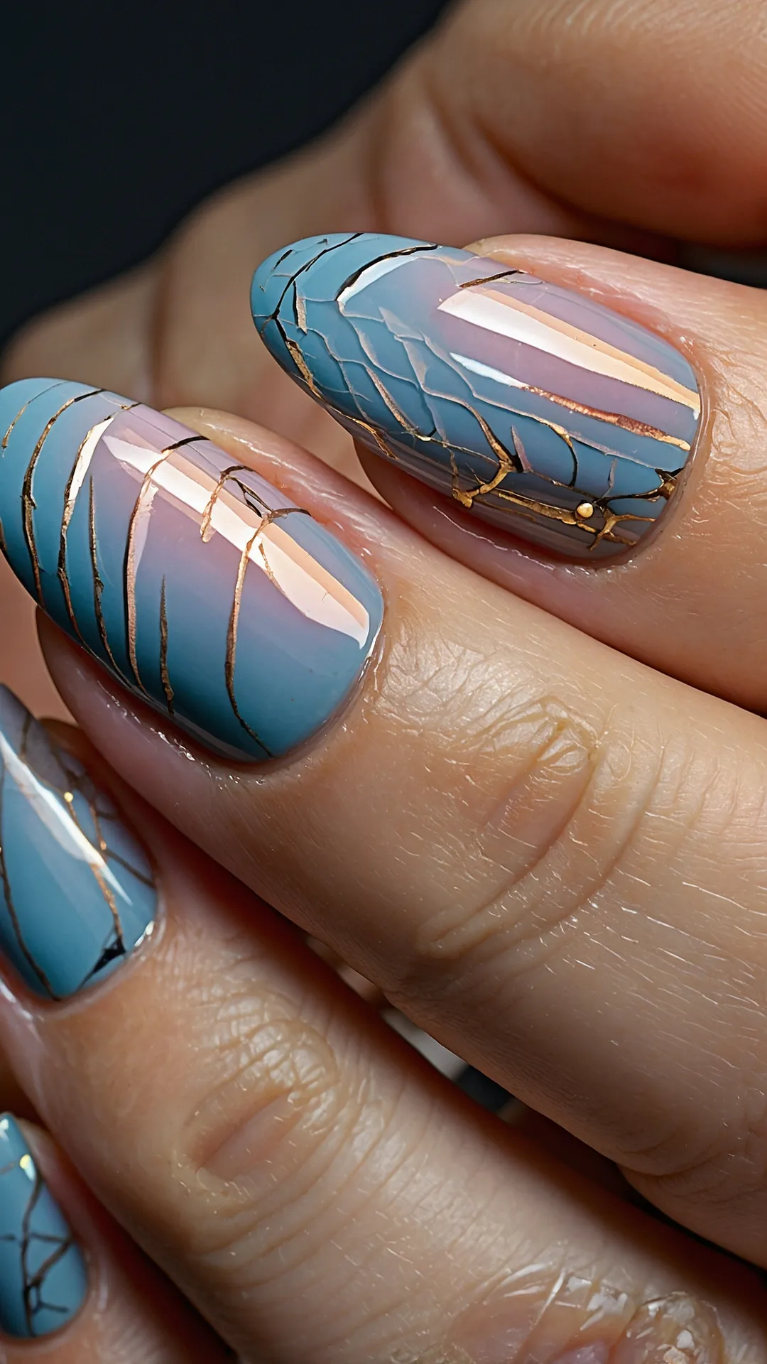 Dazzling Dusk Nails
