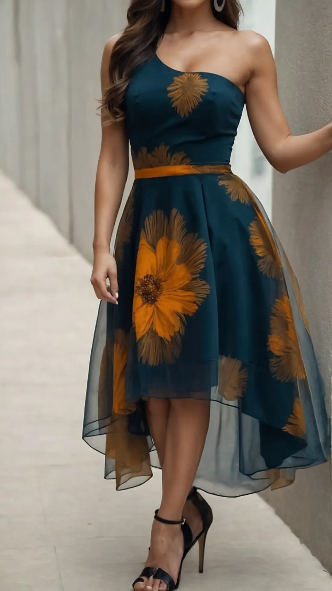 Floral Maxi Dress: One Shoulder Wonder!: