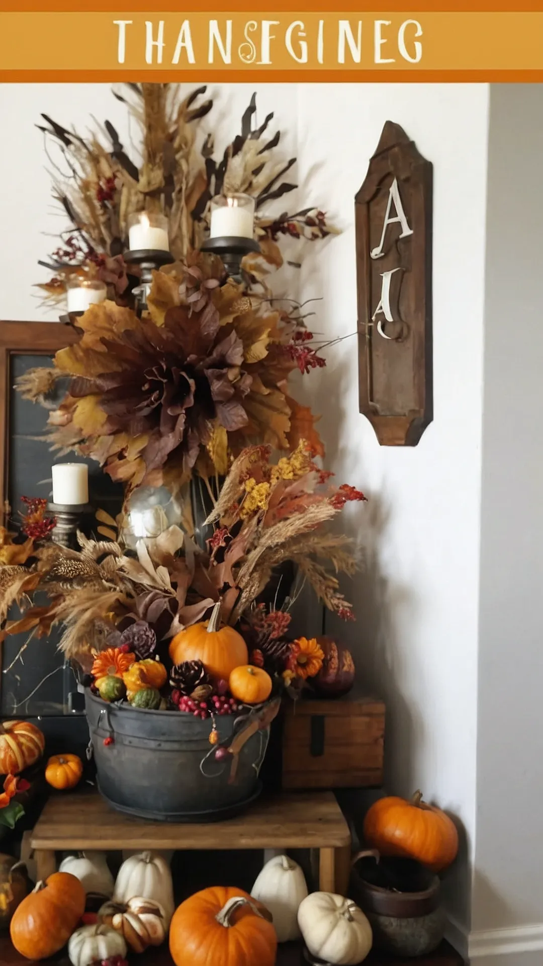 Thanksgiving Decor: Autumn's Embrace: