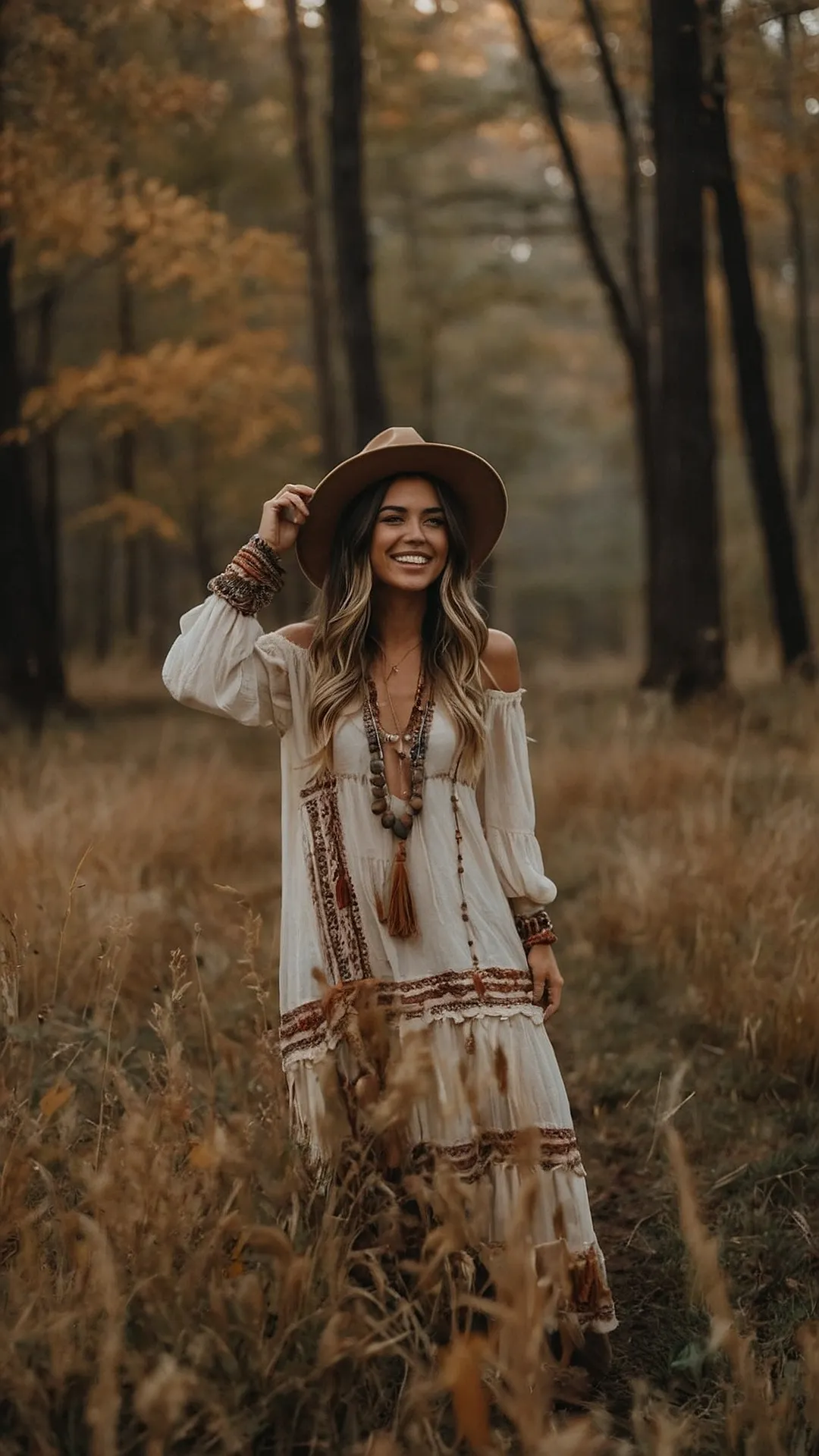 Boho Babe in the Woods