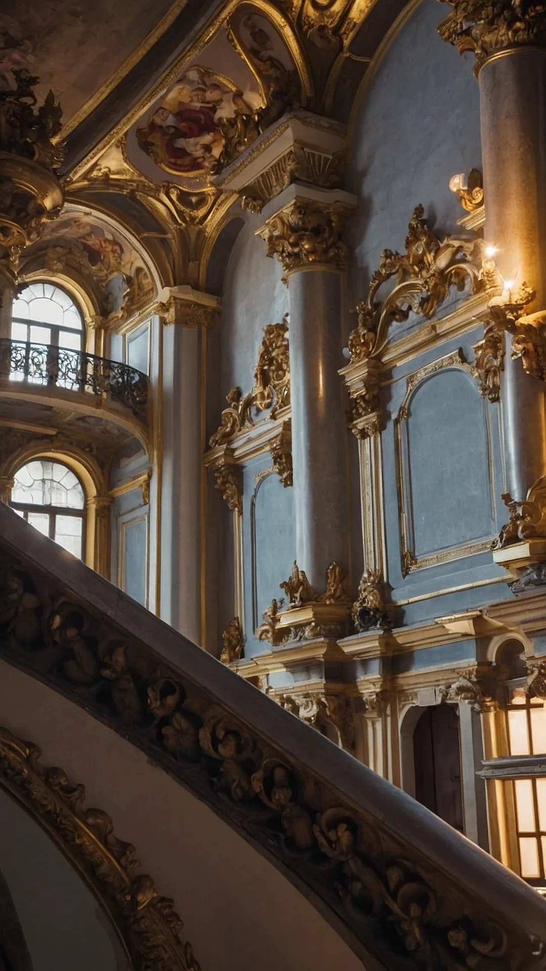 Gold, Glory, and Grandiose Stairs