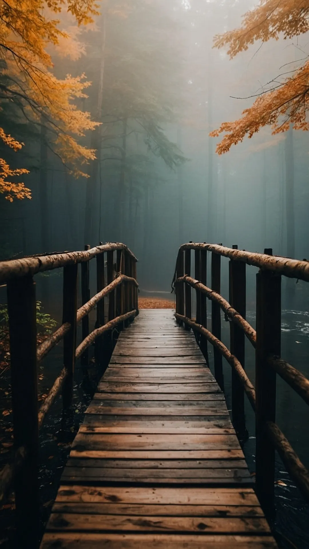 Misty Woods Path: