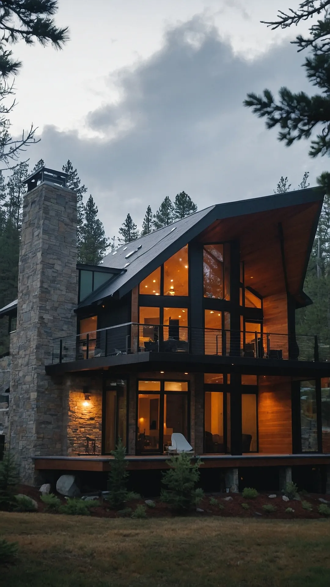 Modern Mountain Home: Cozy Up with a View!