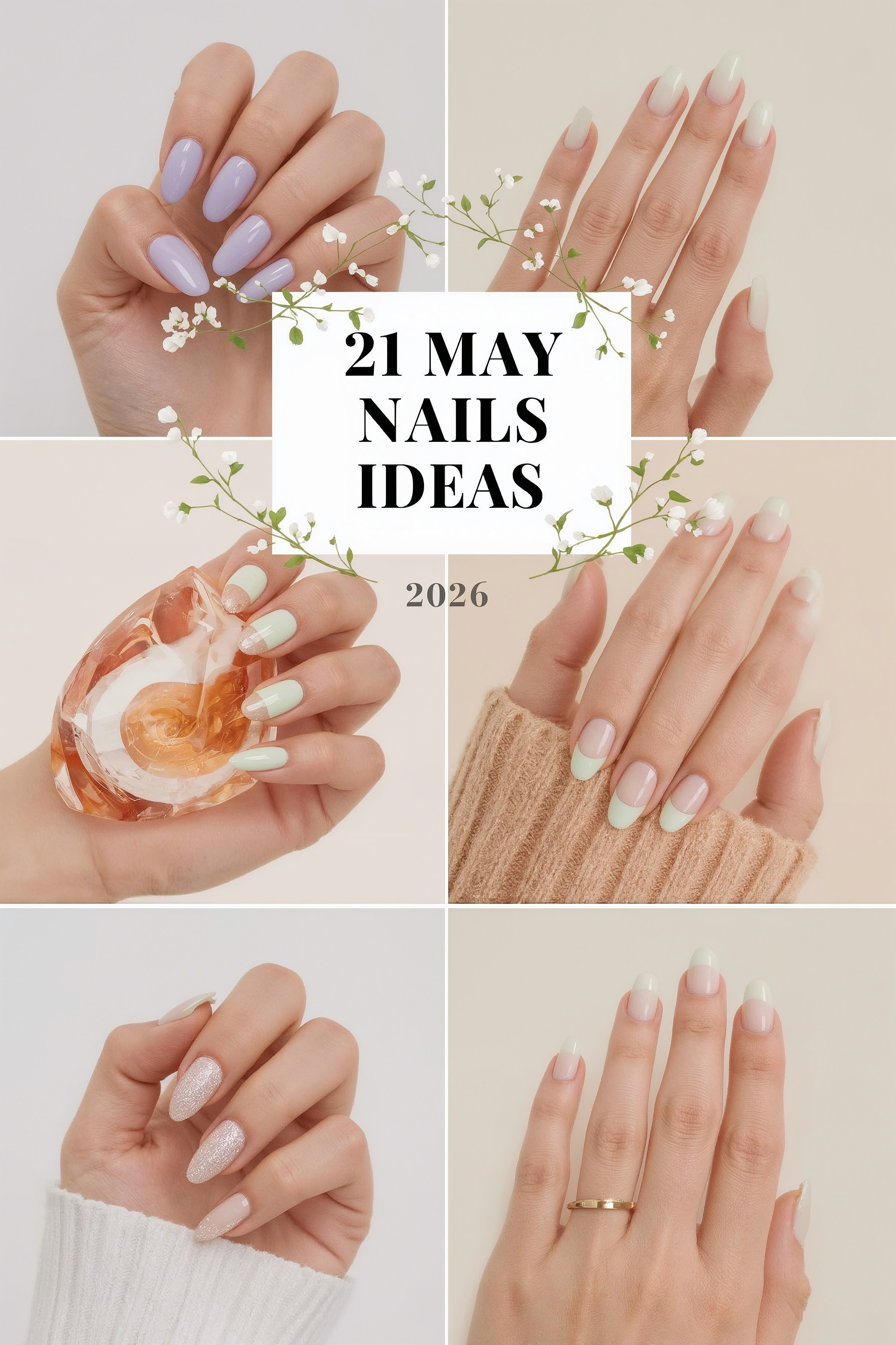 Fresh May Nail Ideas 2026: Adorable Pastel Designs