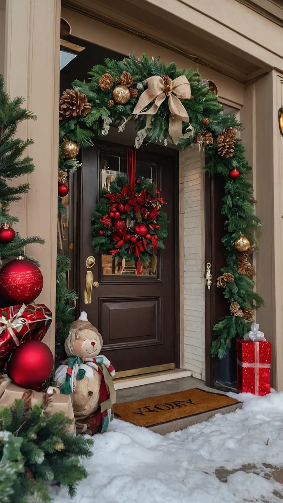 Festive Front Door Flair