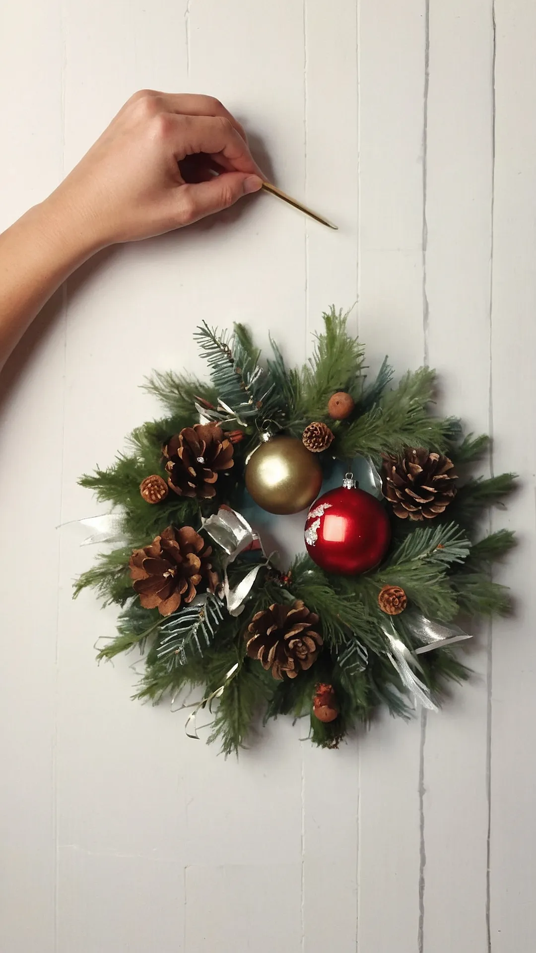 Pine-Cone Christmas Wreath