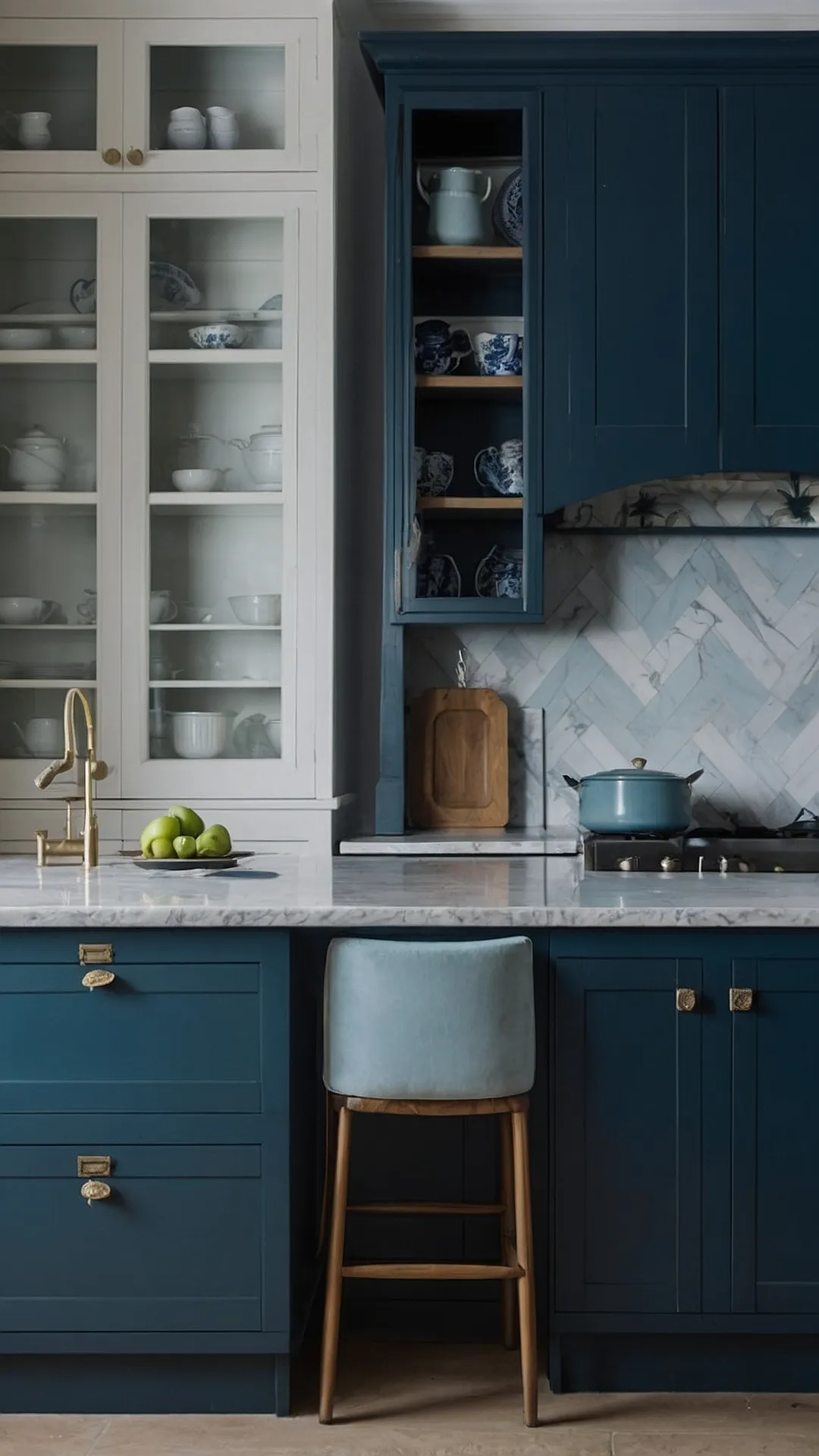 Kitchen's Blue Embrace