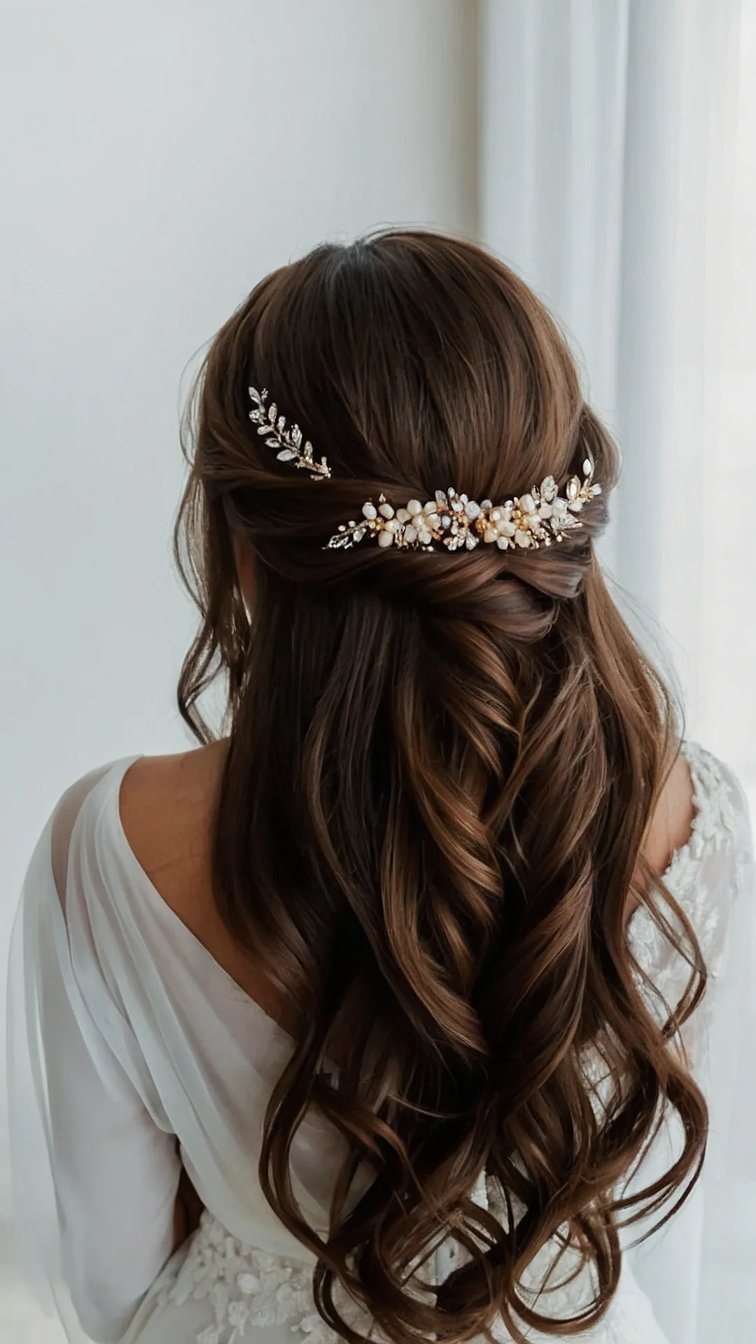 Romantic Bridal Half-Ups