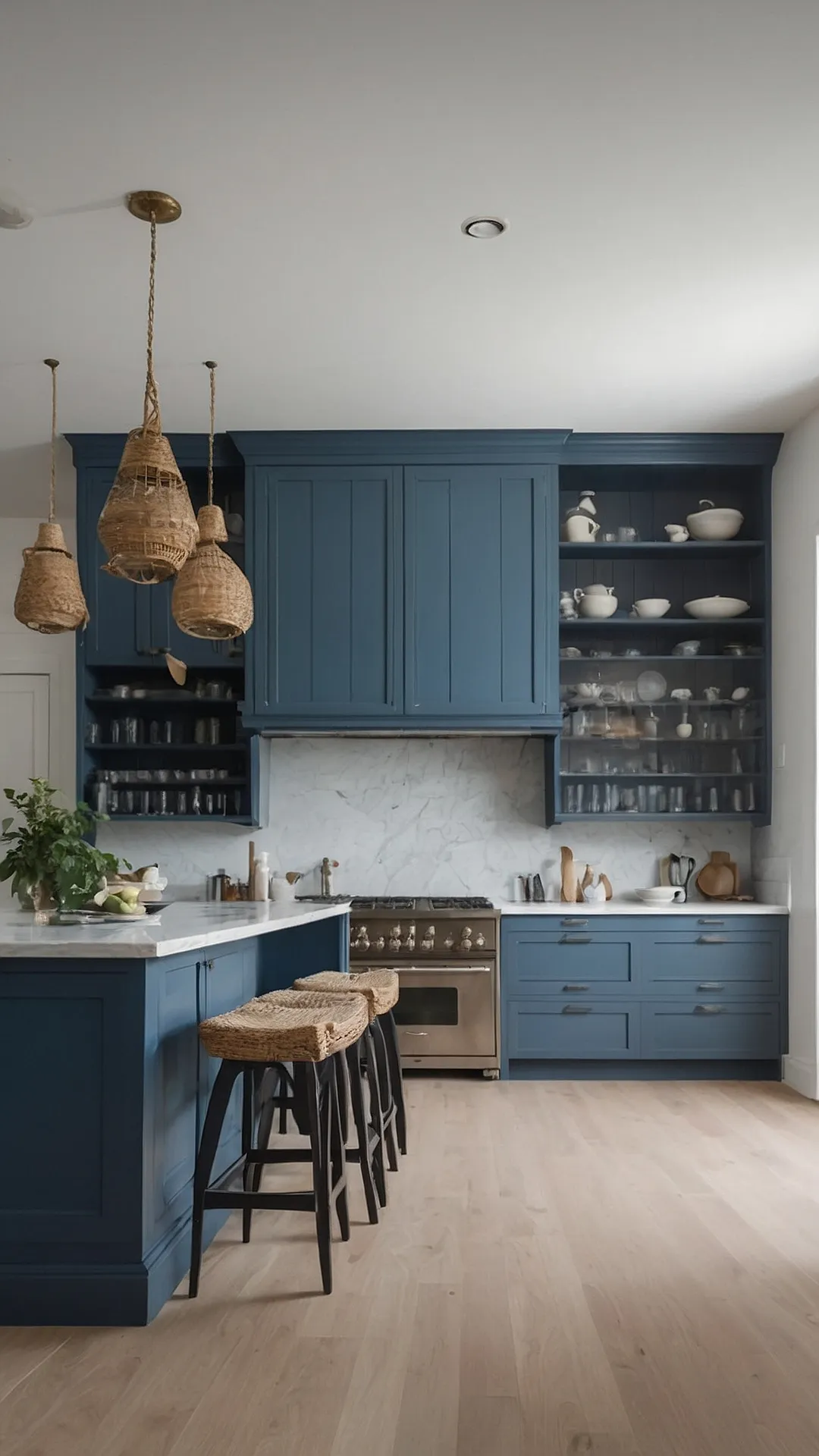 Cool Blue Kitchen