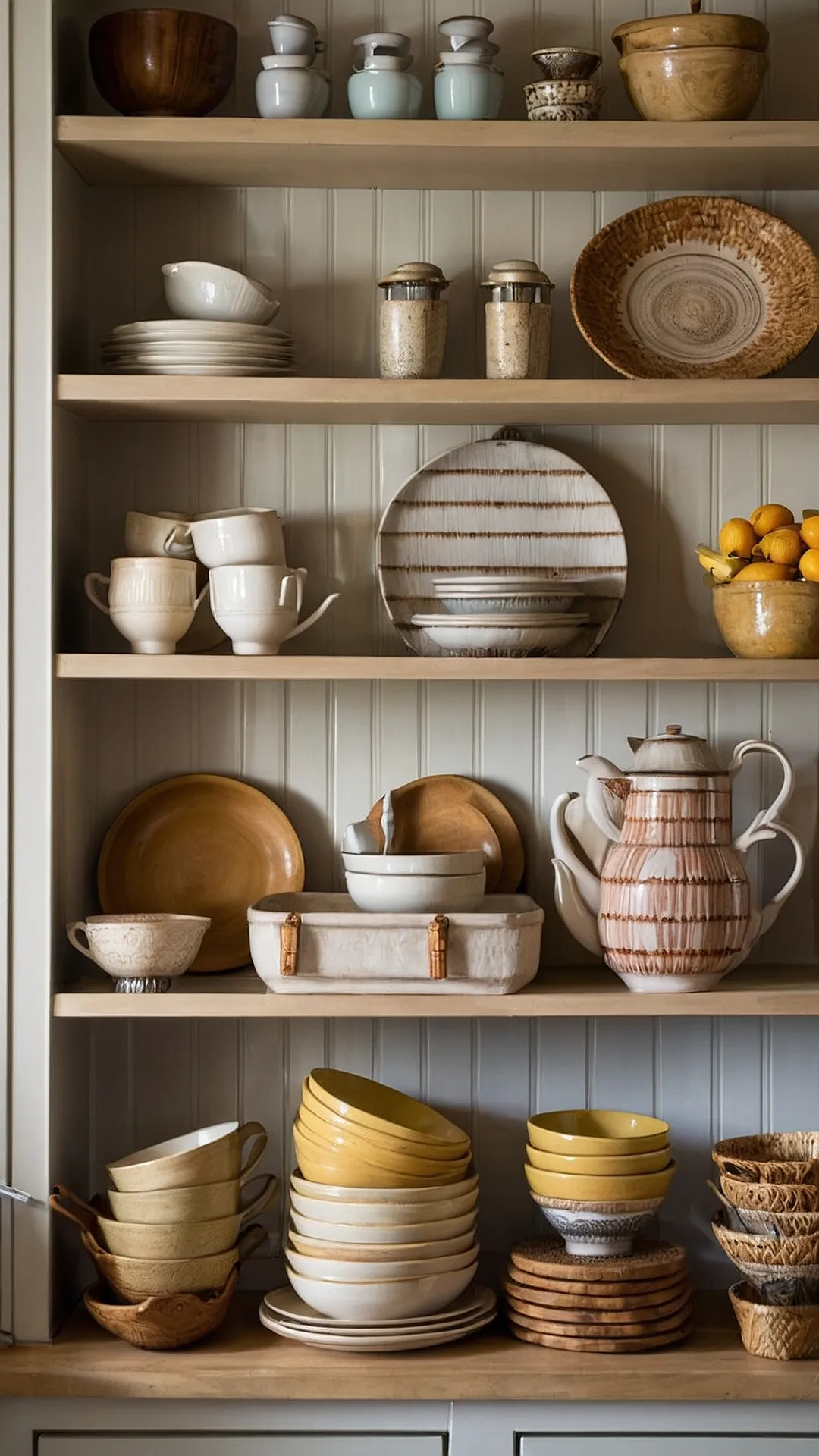 Charming Kitchen Shelves