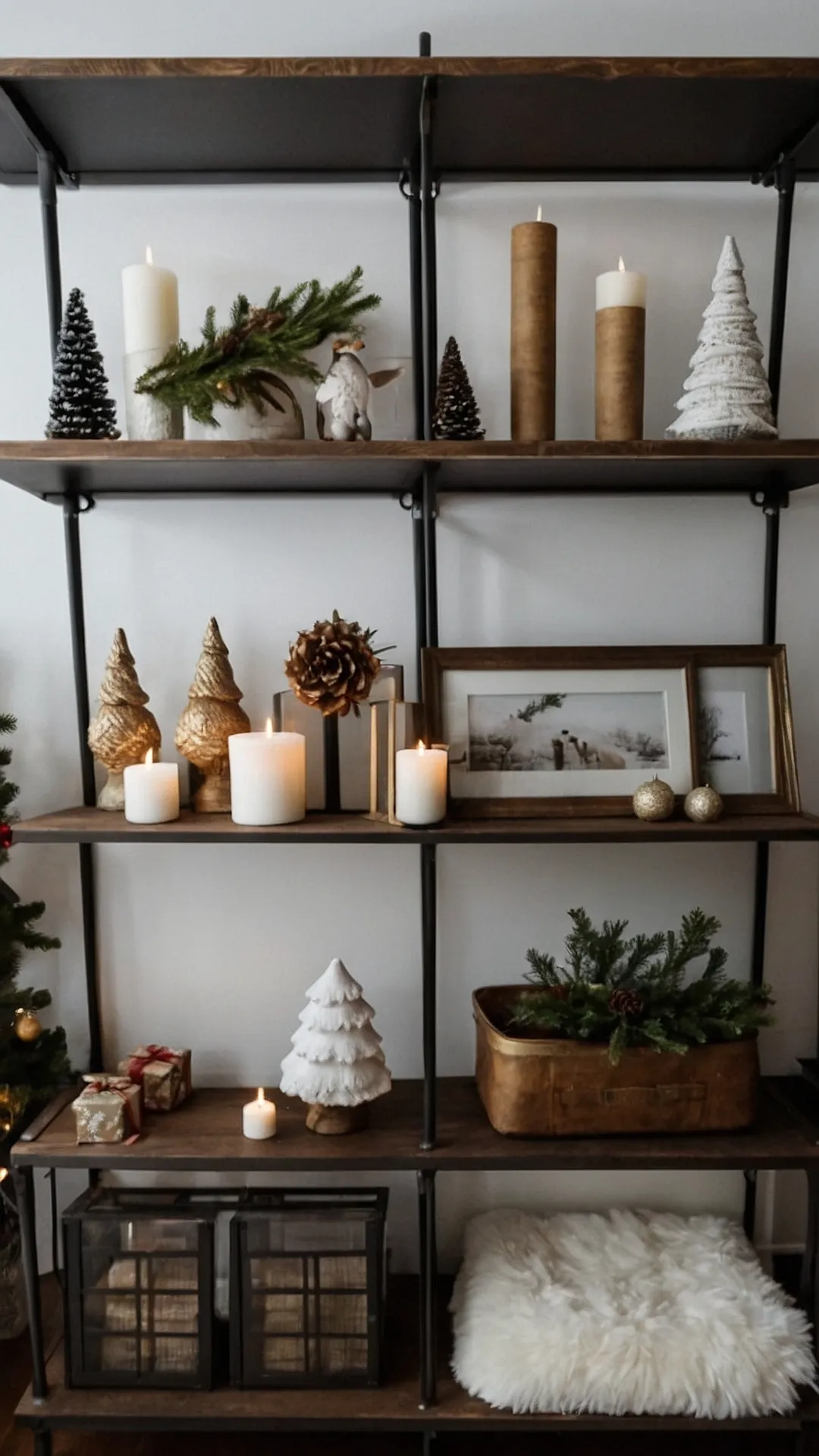 Cozy Christmas Shelves