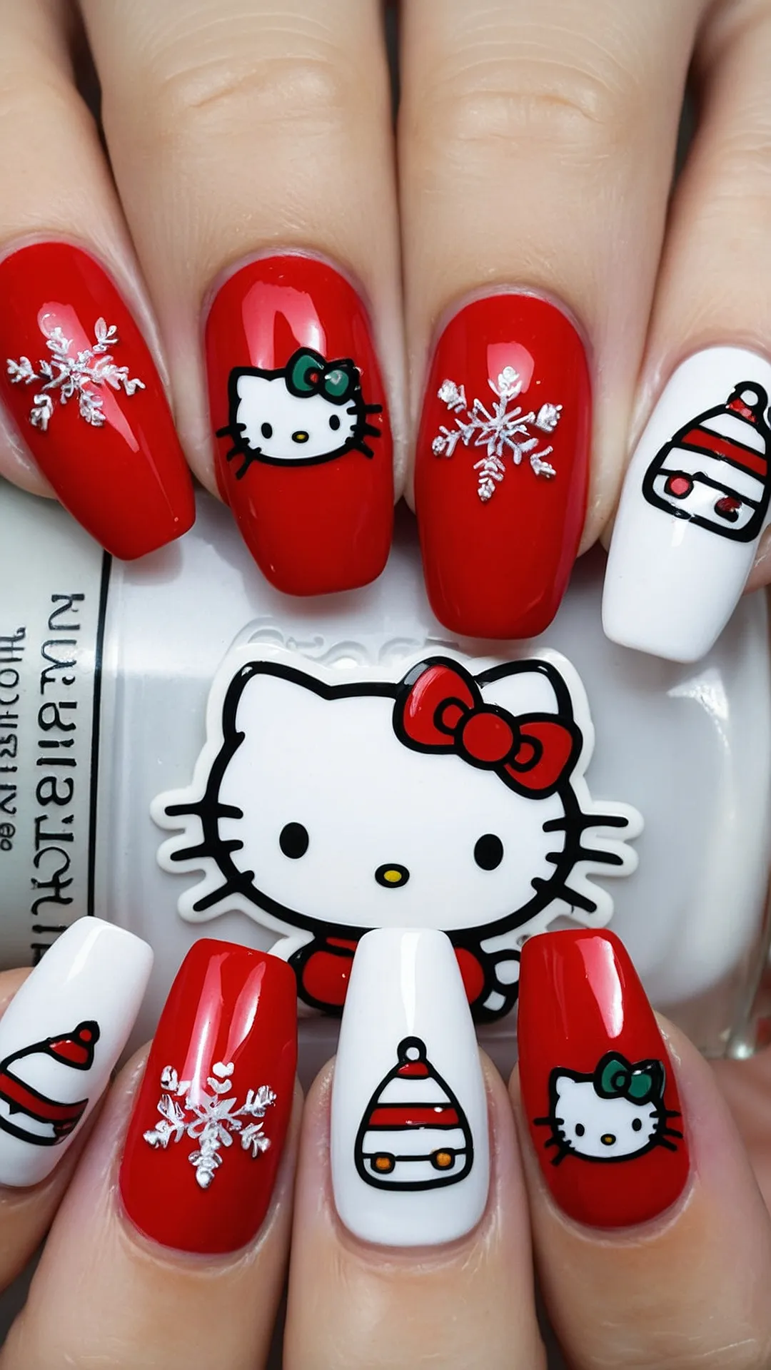 Paw-fect Christmas Nails