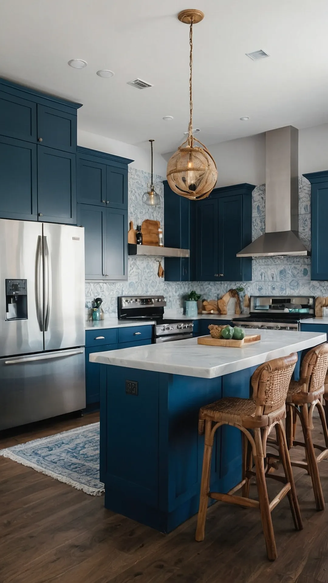 Deep Blue Kitchen Bliss