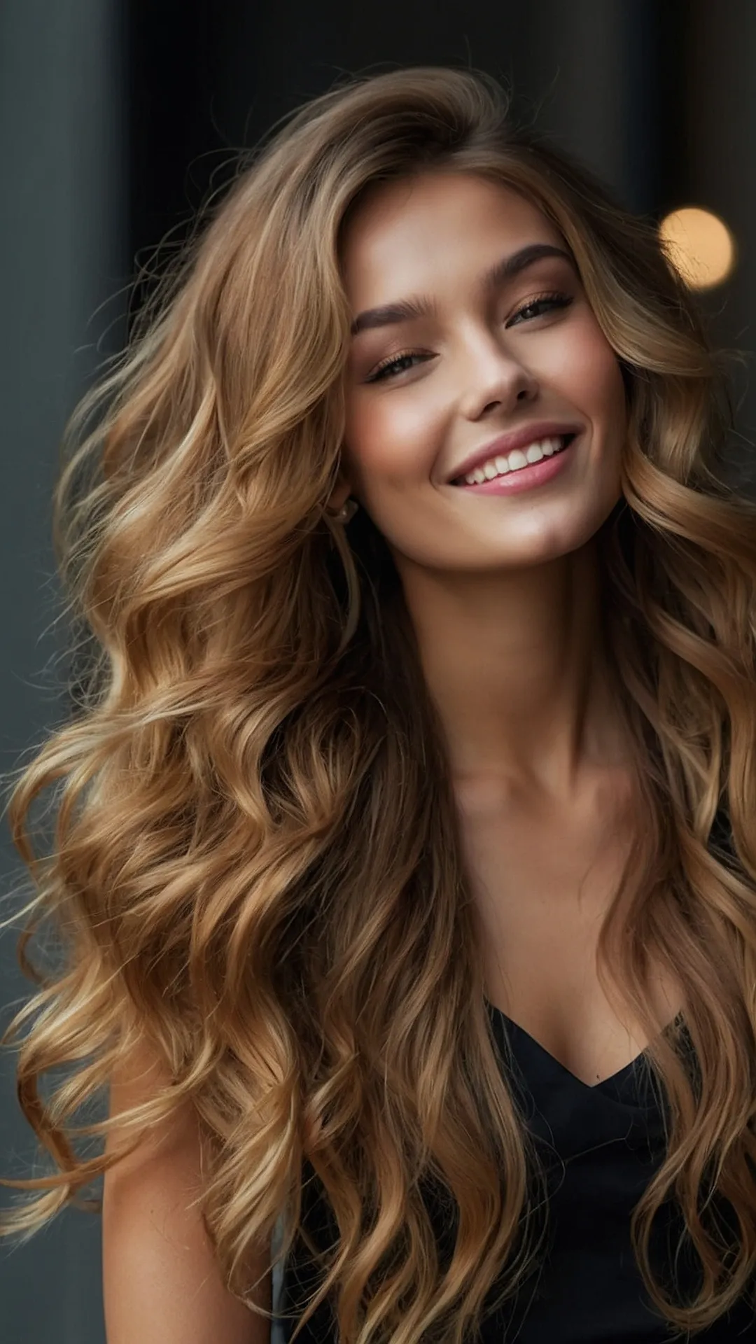 Glamorous Mid-Length Hair