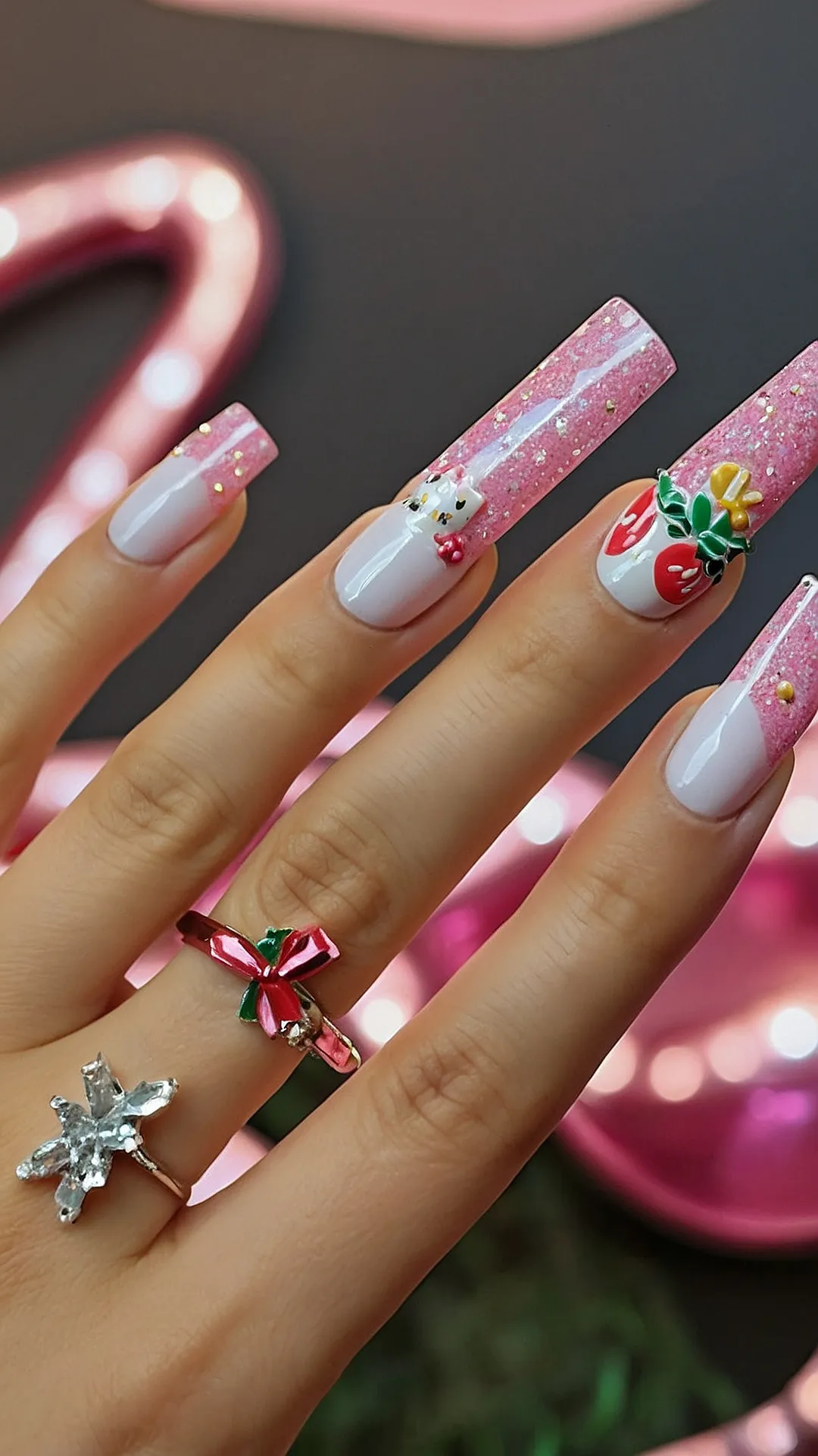 Hello Kitty's Holiday Mani