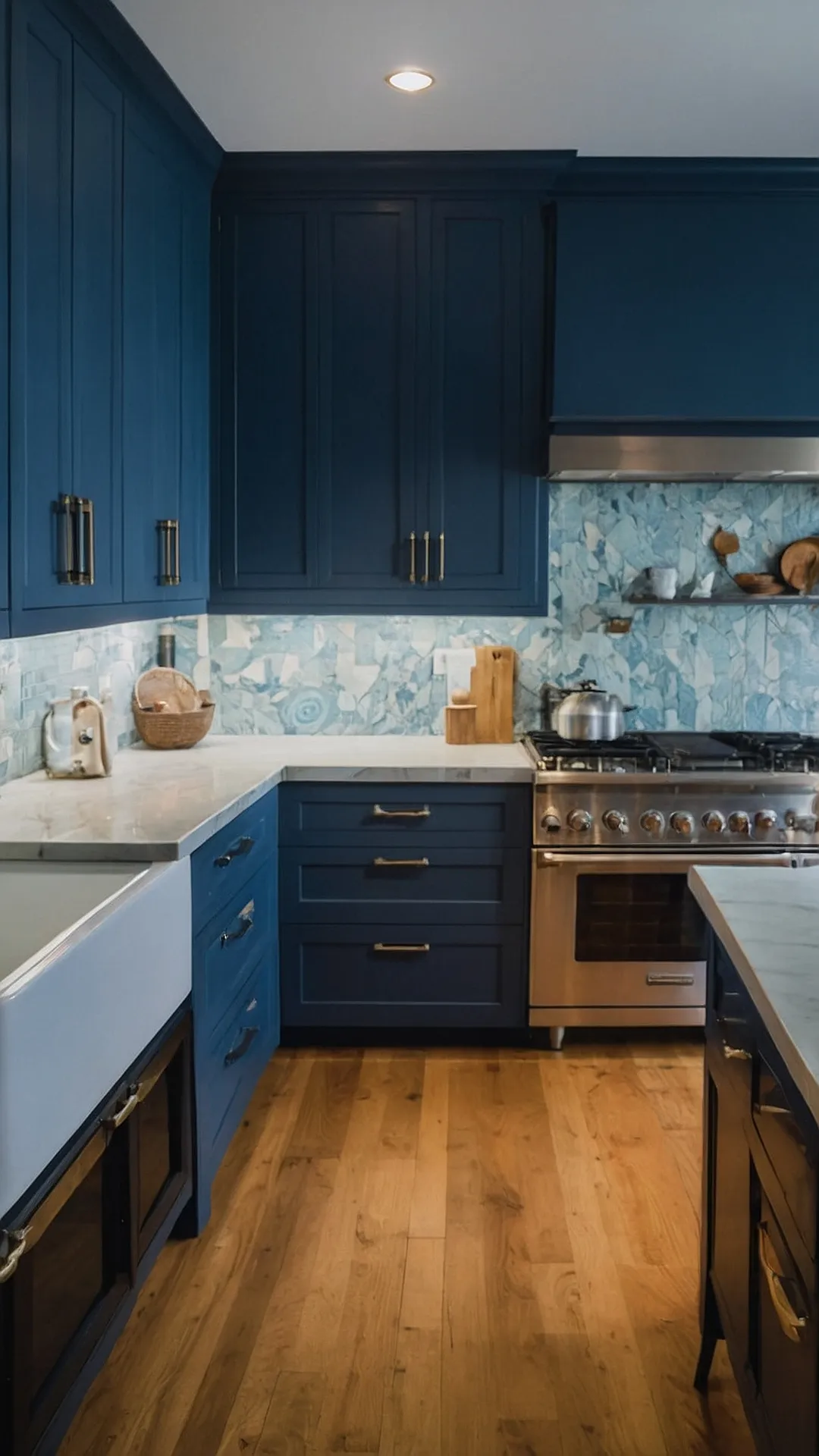 Dreamy Blue Kitchen